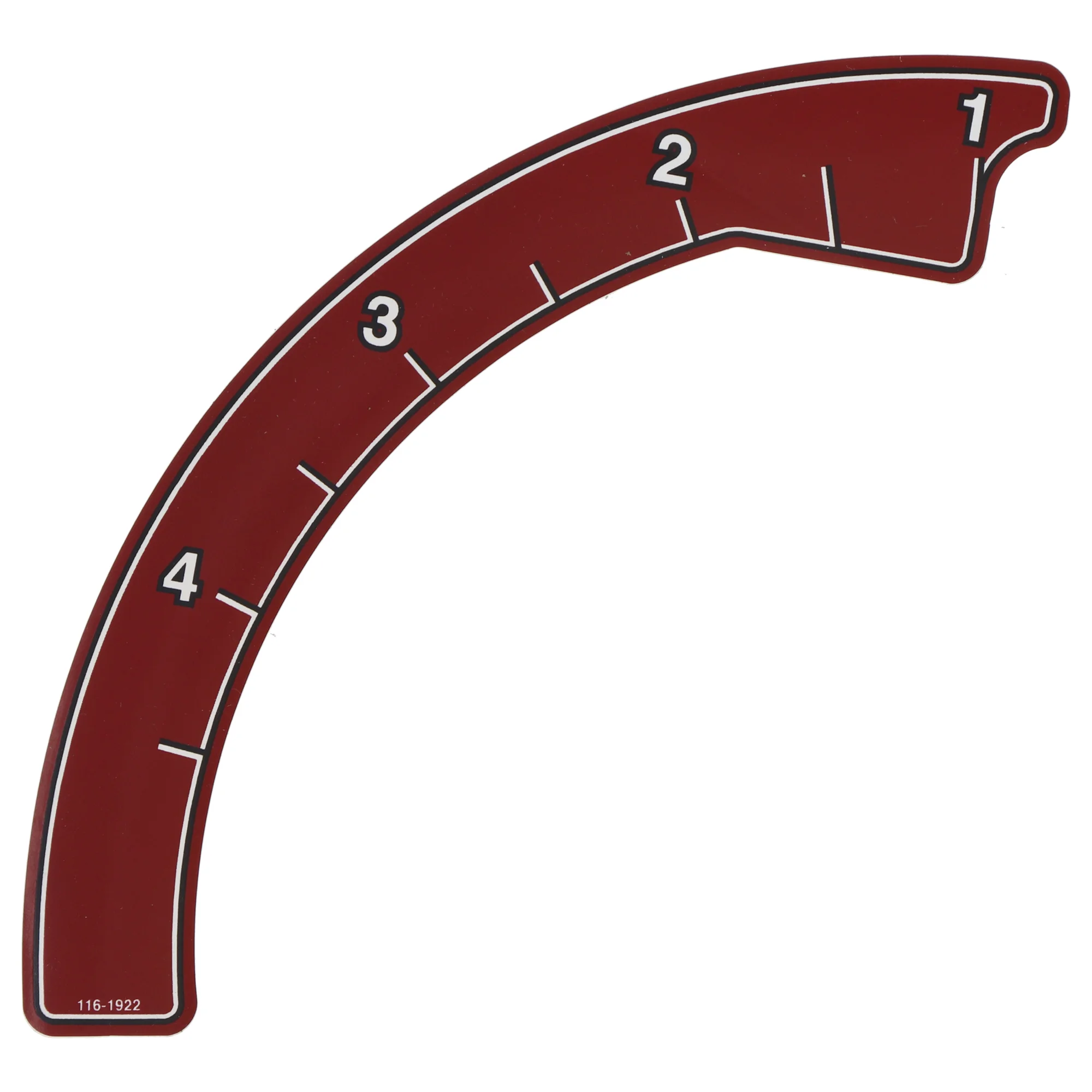 Exmark Height of Cut Decal Part 116-1922