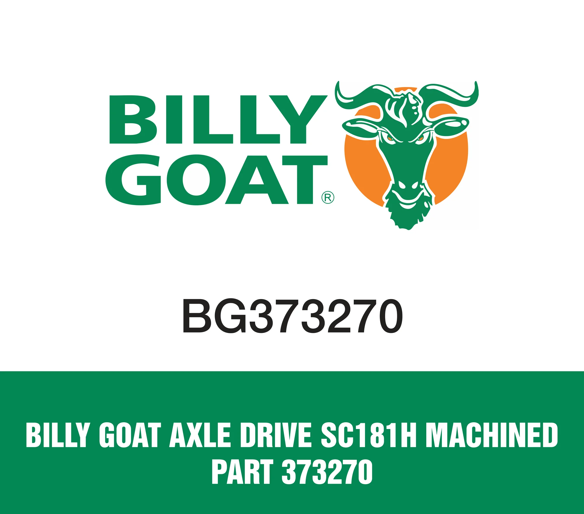 Billy Goat Axle Drive Sc181h Machined Part 373270