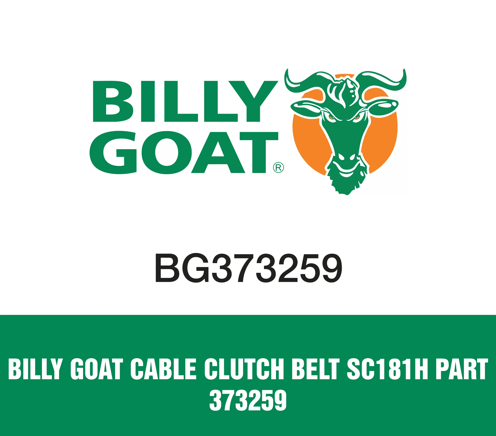 Billy Goat Hydro Drive Sod Cutter SC181H Billy Goat Cable Clutch Belt Sc181h Part 373259