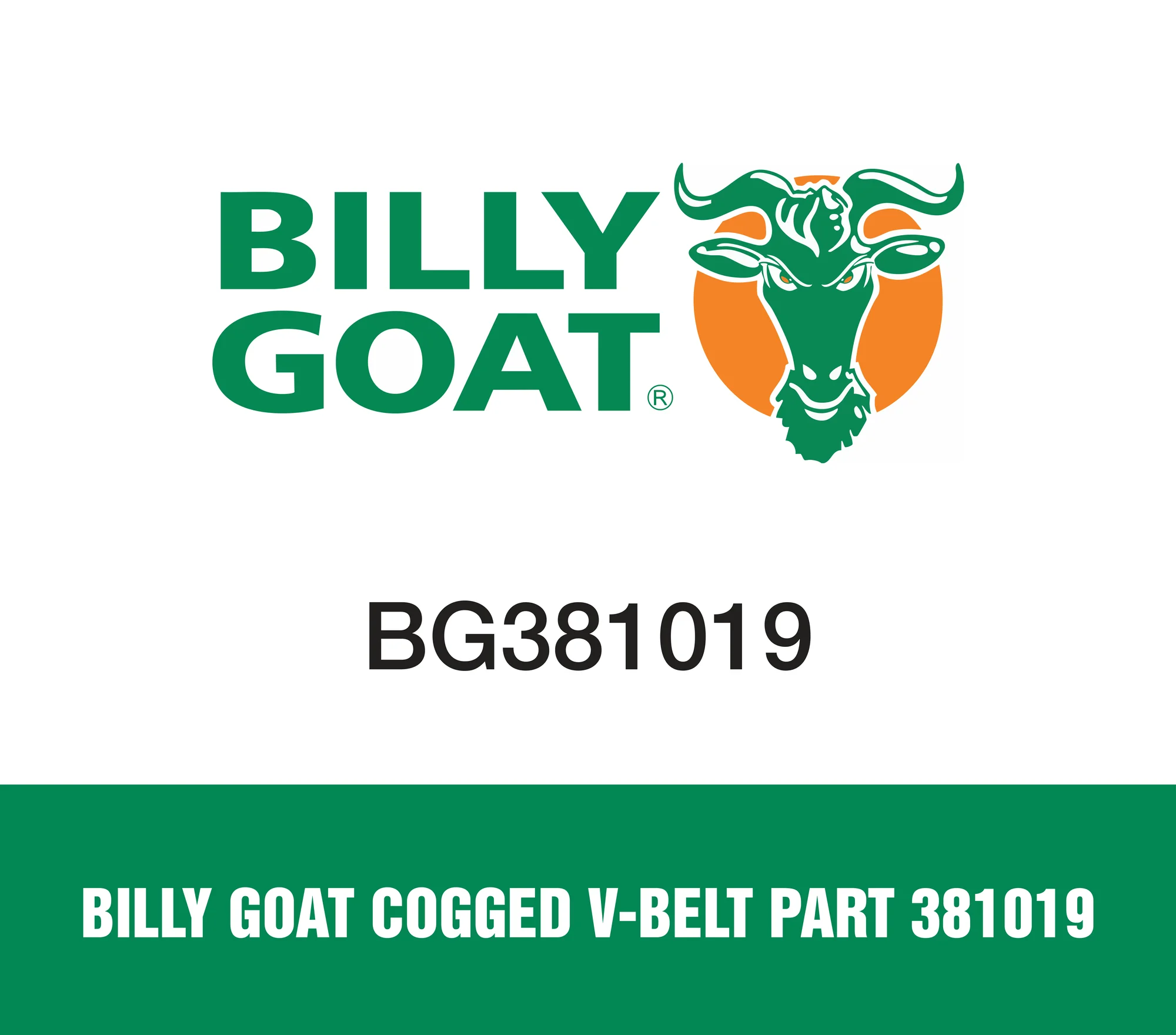 Billy Goat Cogged V-Belt Part 381019