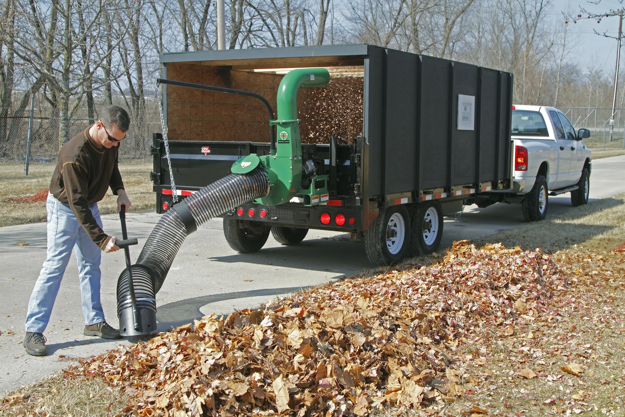 Billy Goat Dl Series Debris Loader Dl1302H Equipment Emptying Into Truck product image