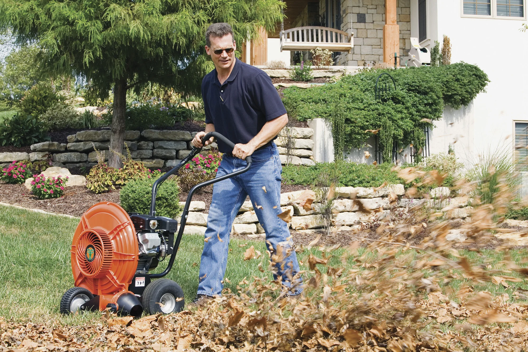 Billy Goat Force Series Walk Behind Blower F601V Man Cleaning Yard product image