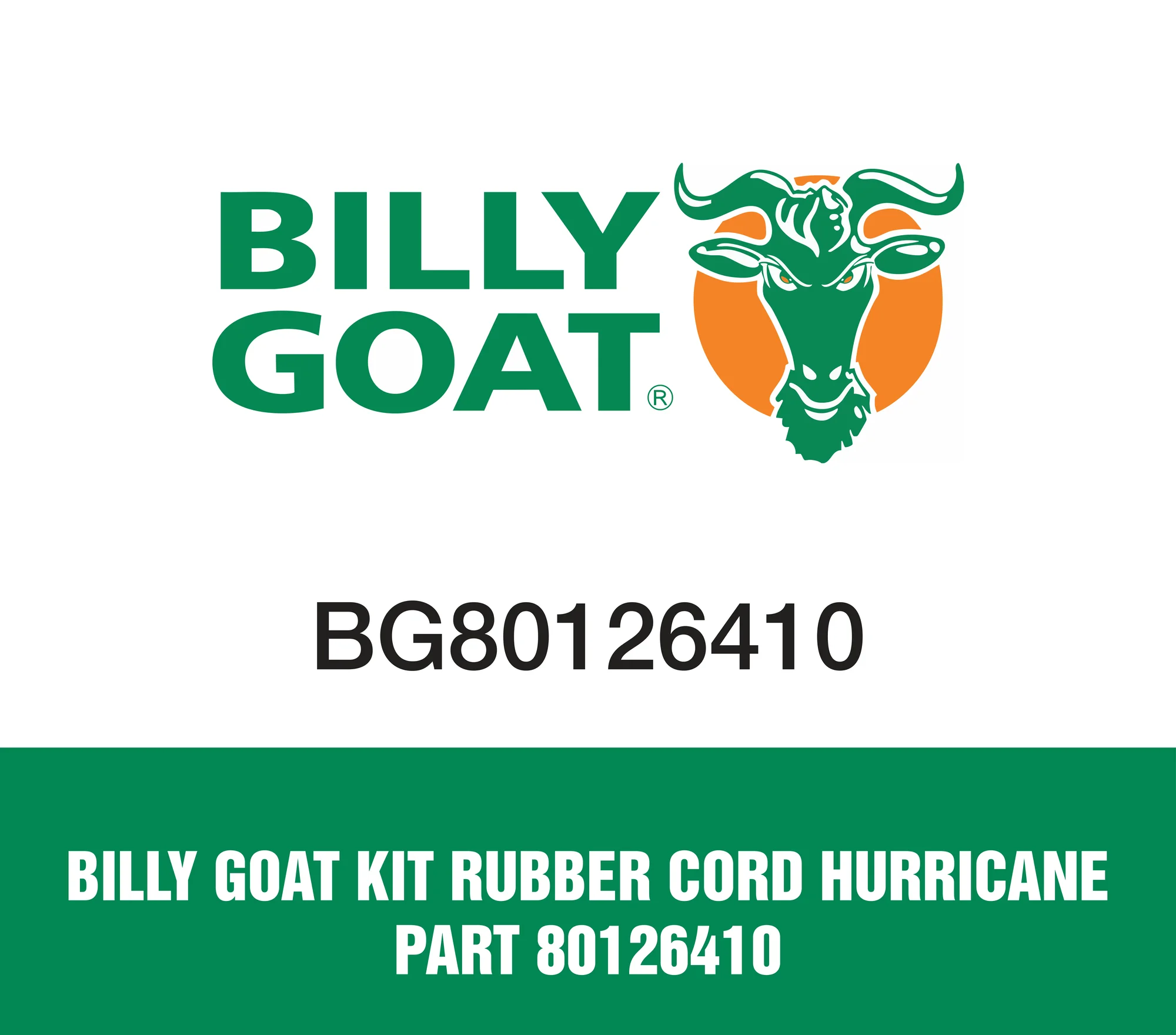 Billy Goat Kit Rubber Cord Hurricane Part 80126410