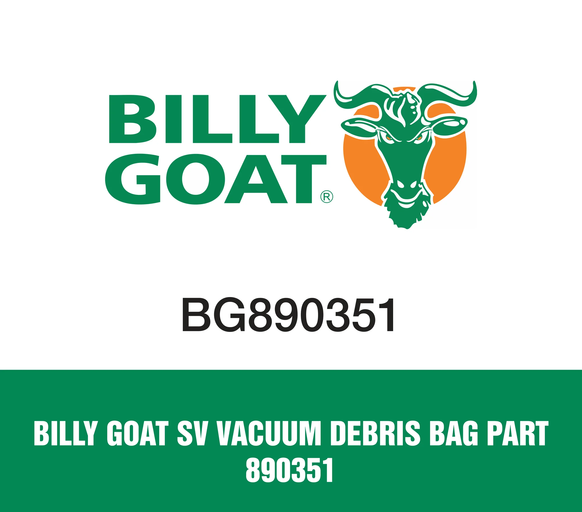 Billy Goat SV Vacuum Debris Bag Part 890351