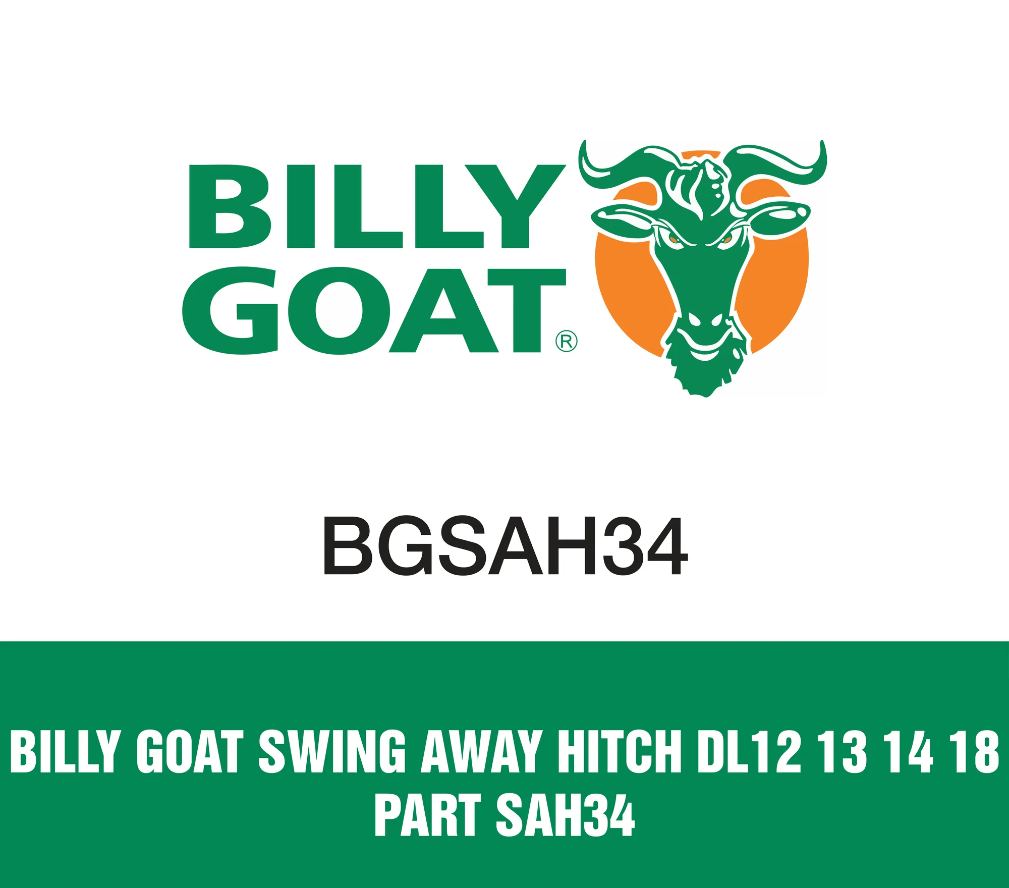 Billy Goat Swing Away Hitch Dl12 13 14 18 Part SAH34
