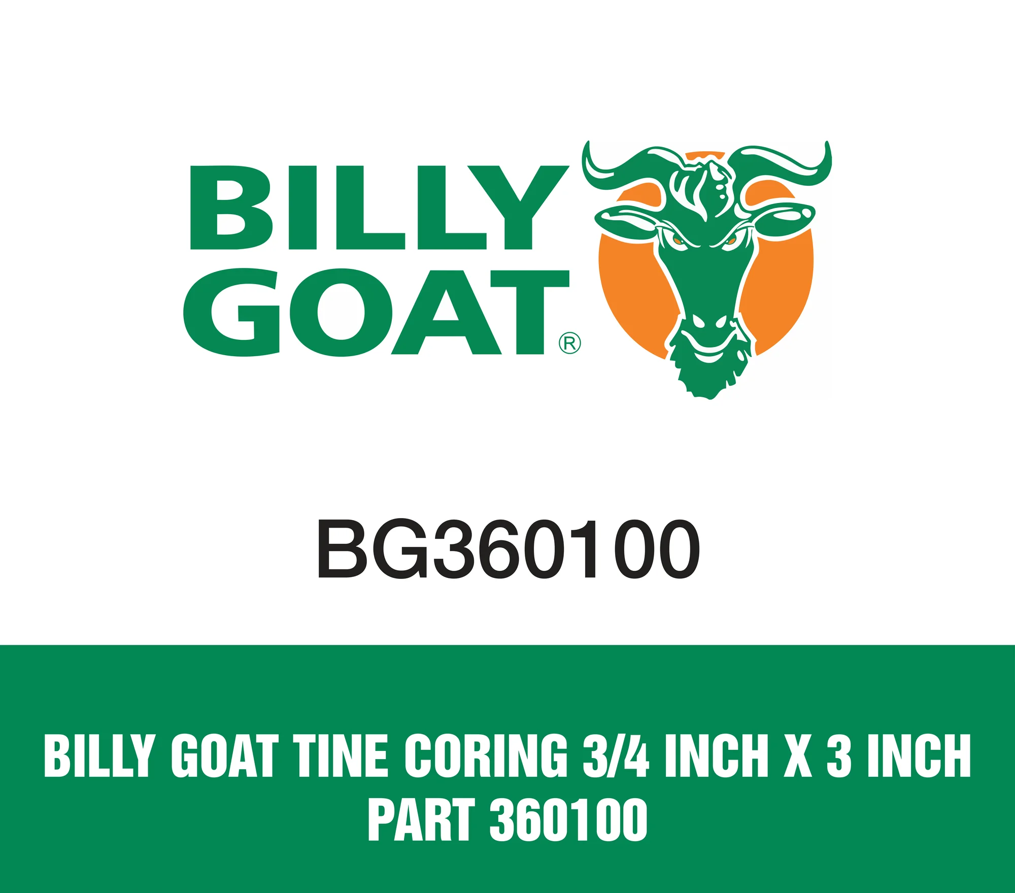 Billy Goat Tine Coring 3/4 inch X 3 inch Part 360100