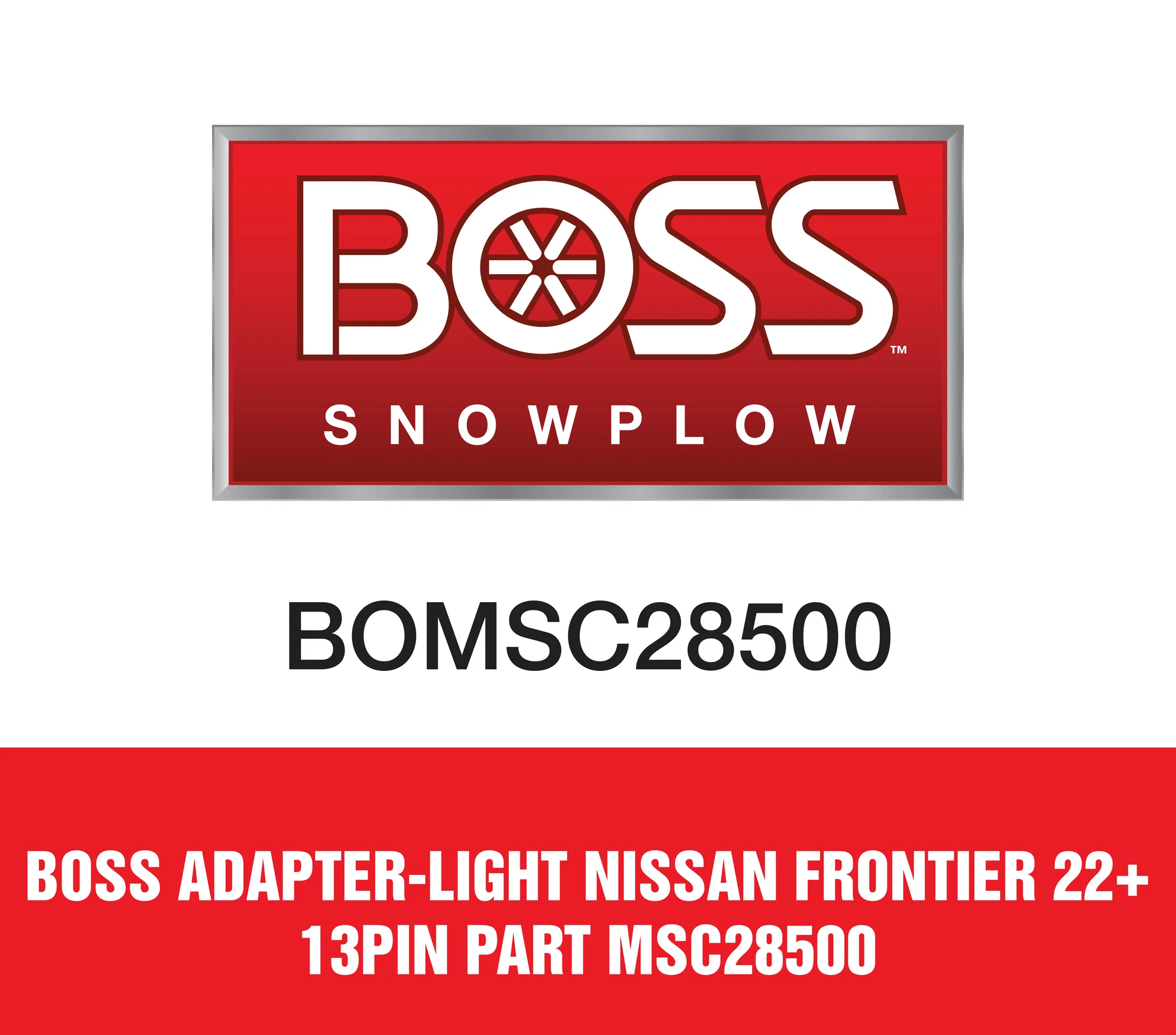 Boss Adapter-Light Nissan Frontier 22+ 13Pin Part MSC28500