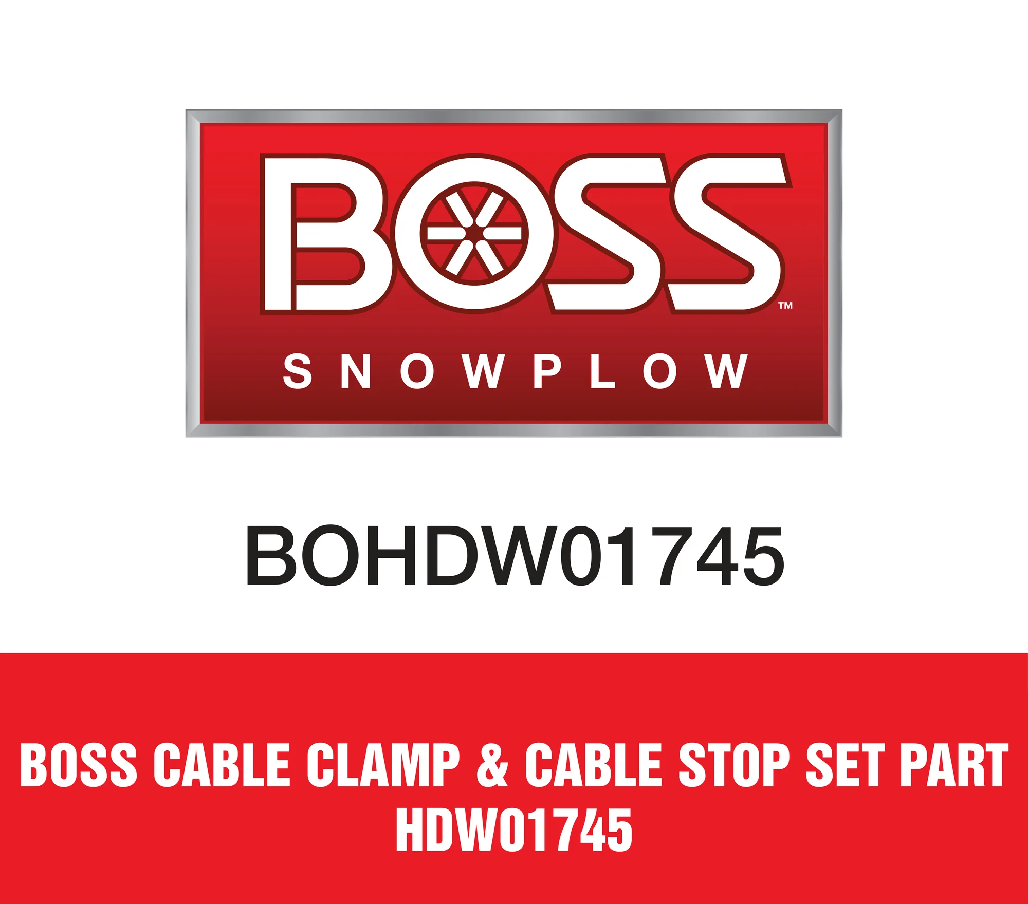 Boss Cable Clamp And Cable Stop Set Part Hdw01745