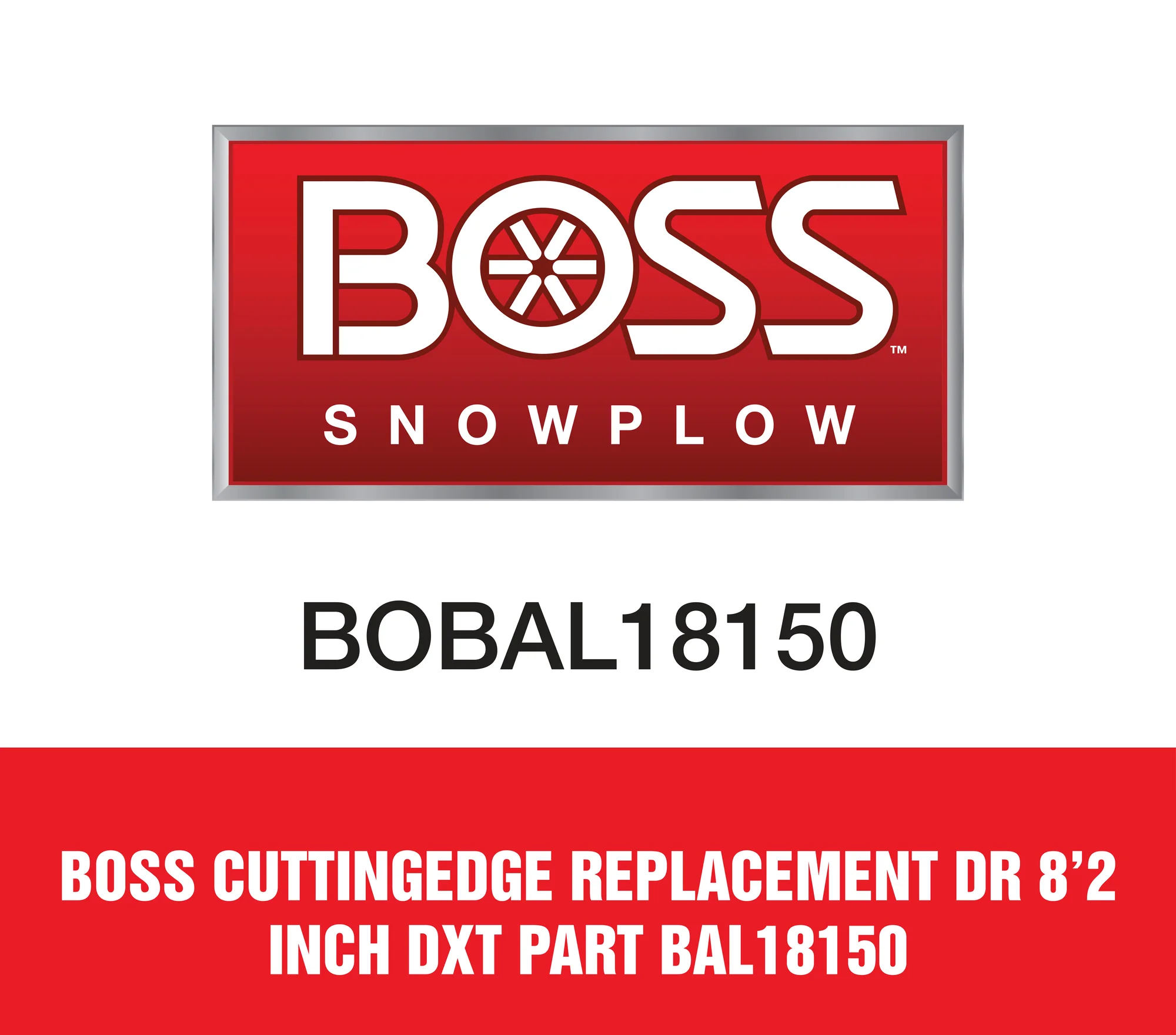 Boss Cuttingedge Replacement Dr 8'2 inch Dxt Part BAL18150