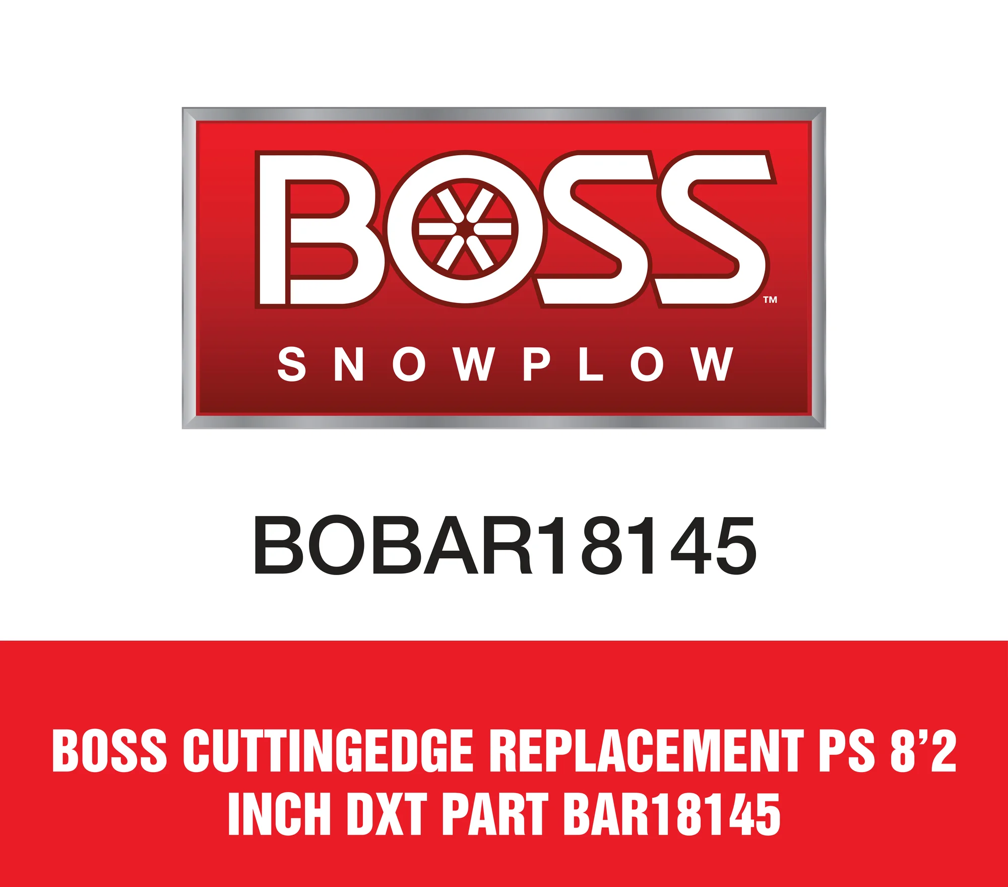 Boss Cuttingedge Replacement Ps 8'2 inch Dxt Part BAR18145