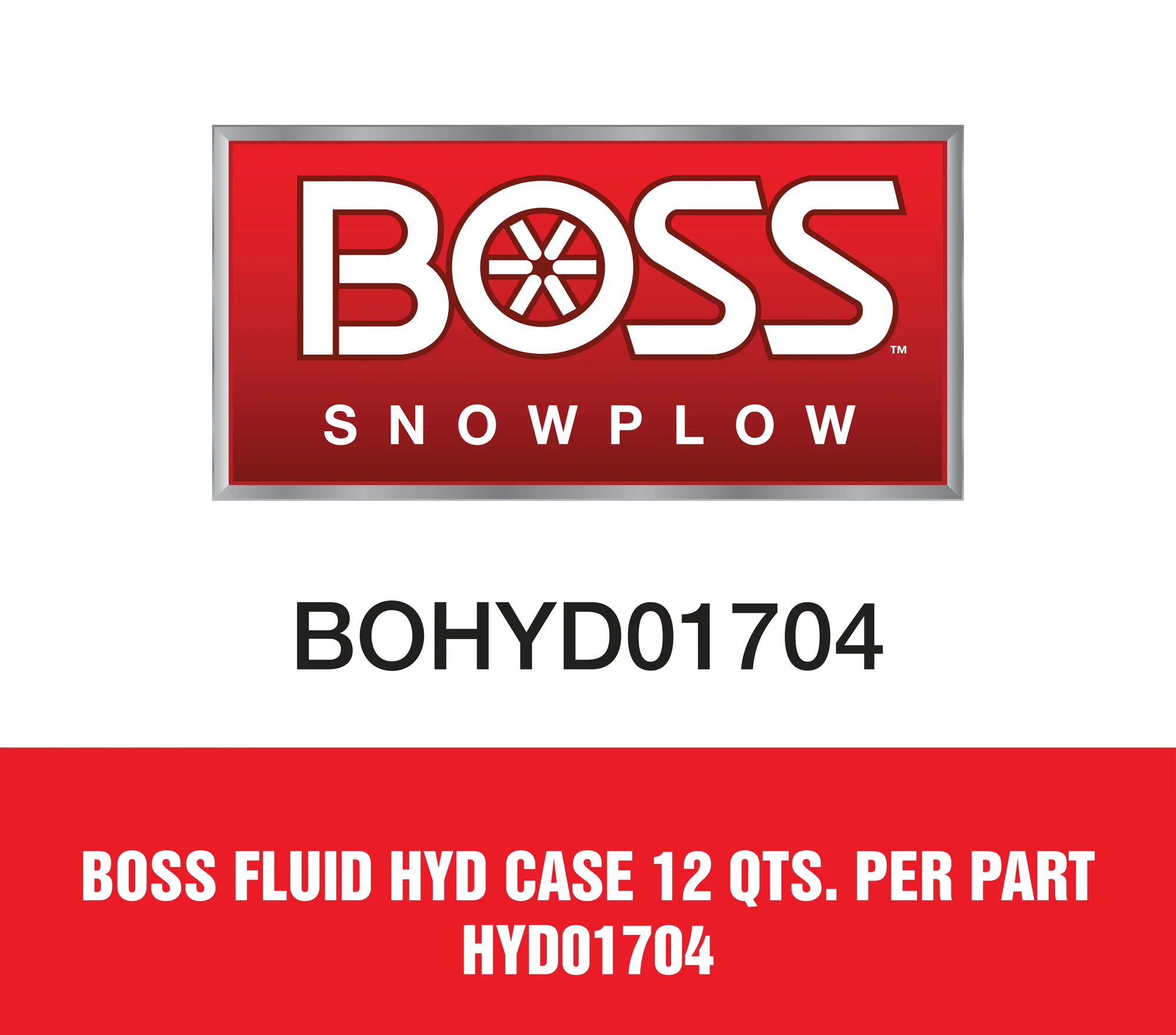Boss Fluid Hyd Case 12 Qts. Per Part HYD01704