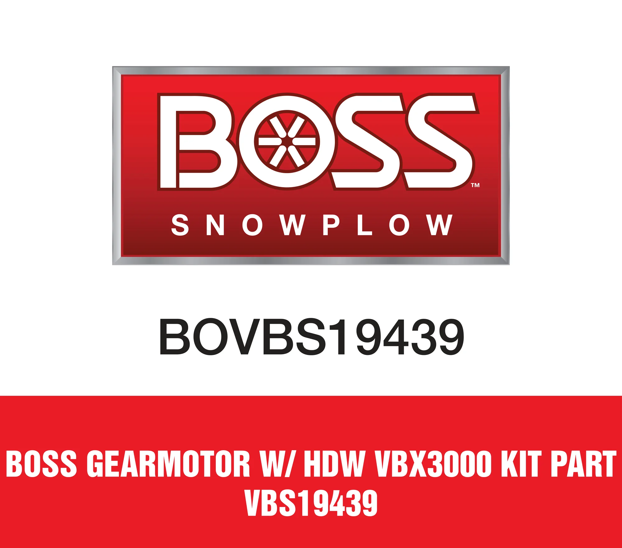 Boss Gearmotor W/ Hdw Vbx3000 Kit Part VBS19439
