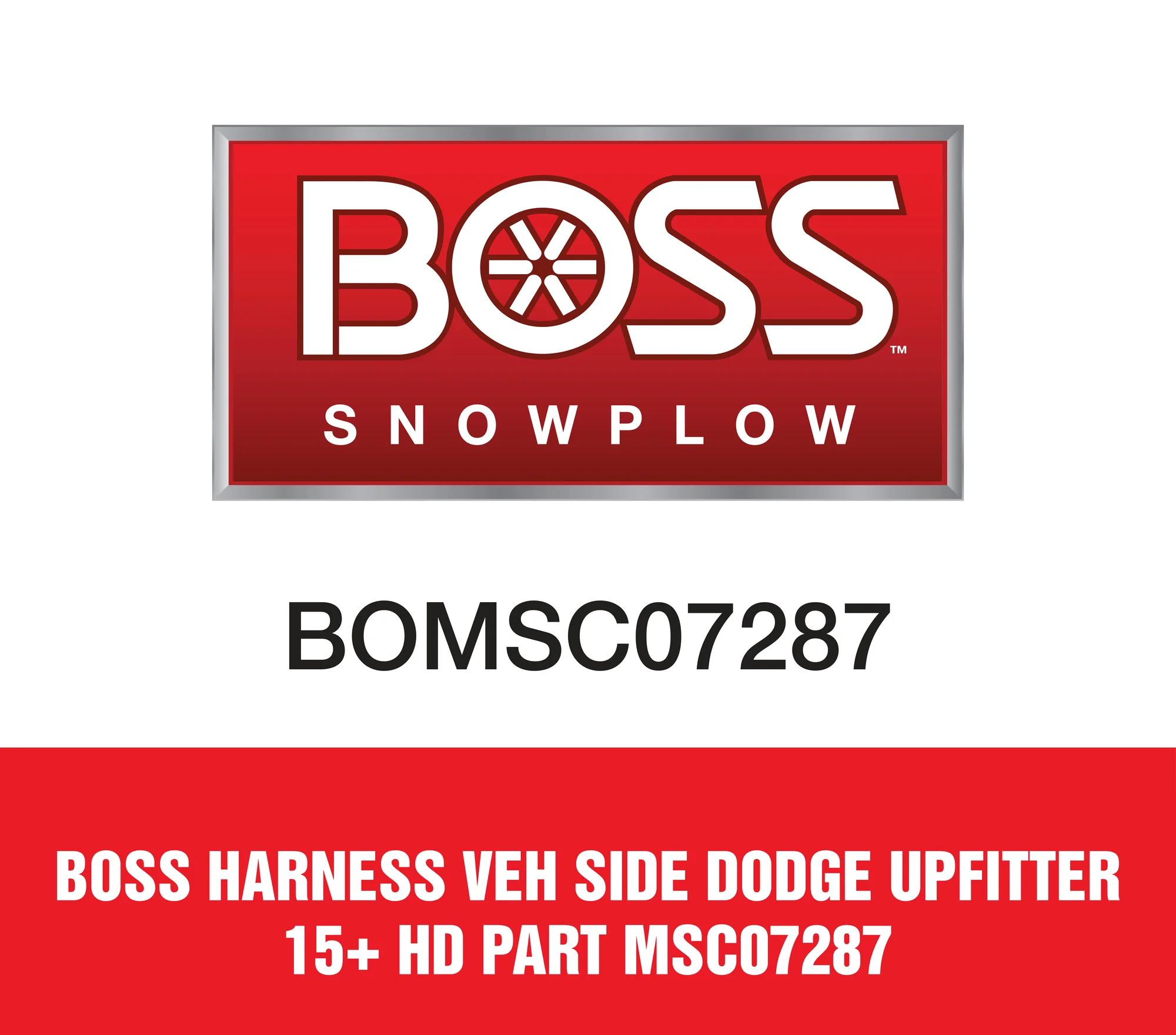 Boss Harness Veh Side Dodge Upfitter 15+ Hd Part MSC07287