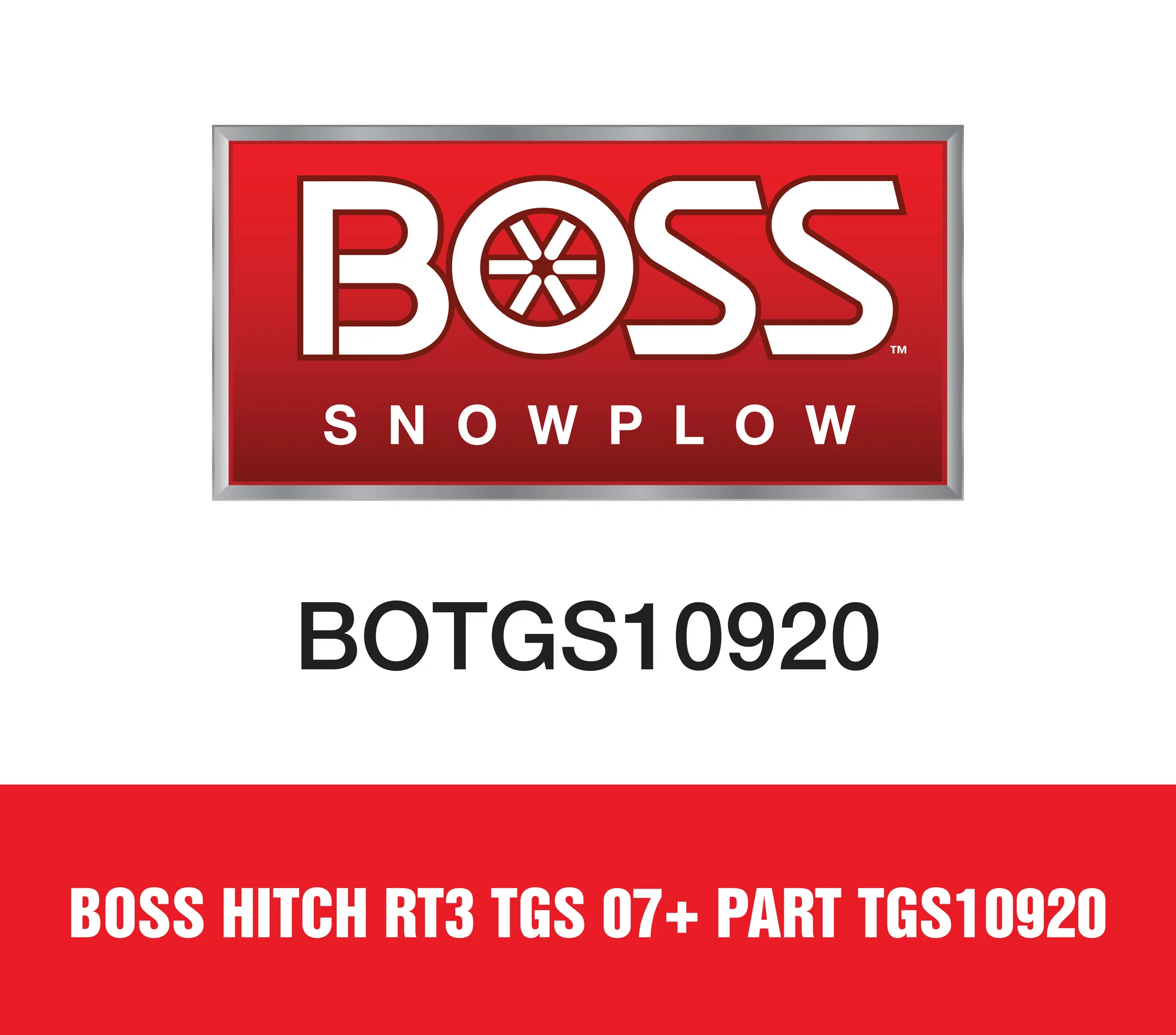 Boss Hitch Rt3 Tgs 07+ Part TGS10920