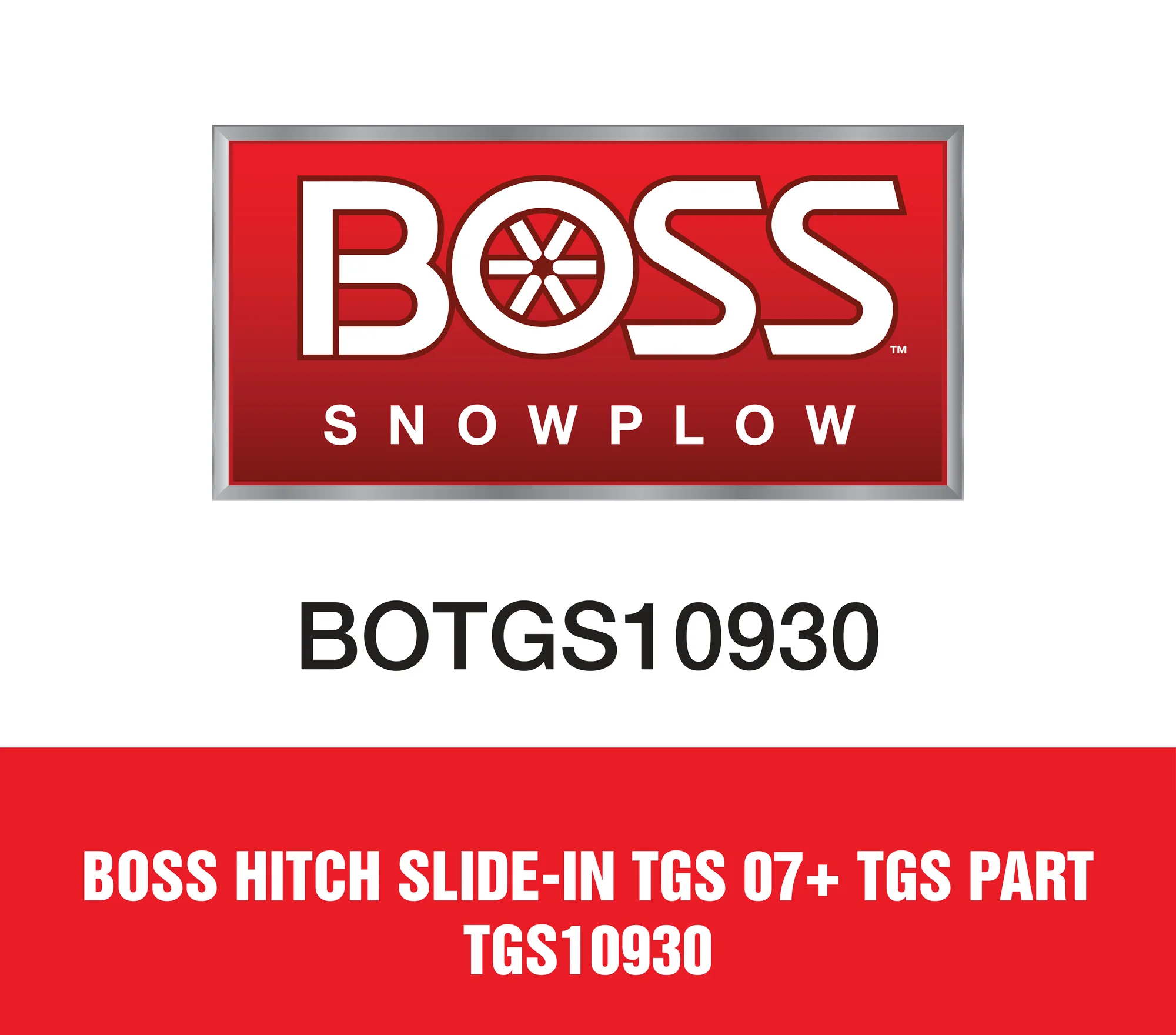 Boss Hitch Slide-In Tgs 07+ Tgs Part TGS10930