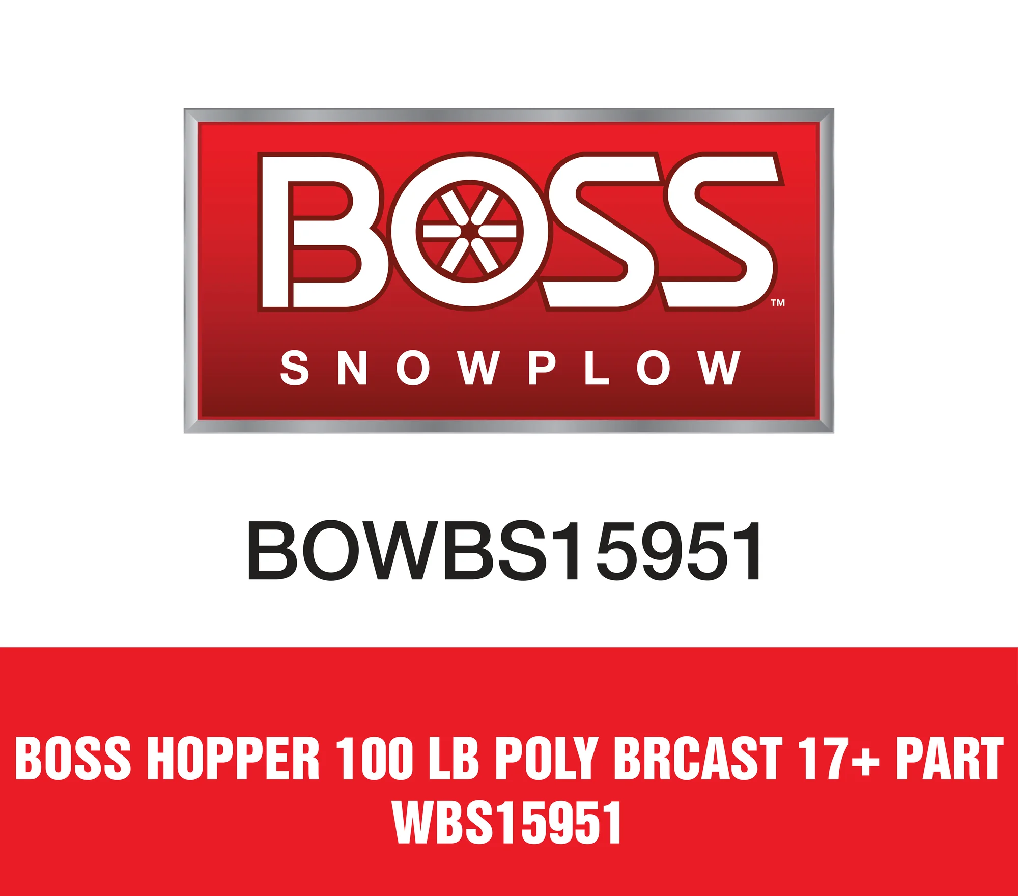 Boss Hopper 100 Lb Poly Brcast 17 Part Wbs15951