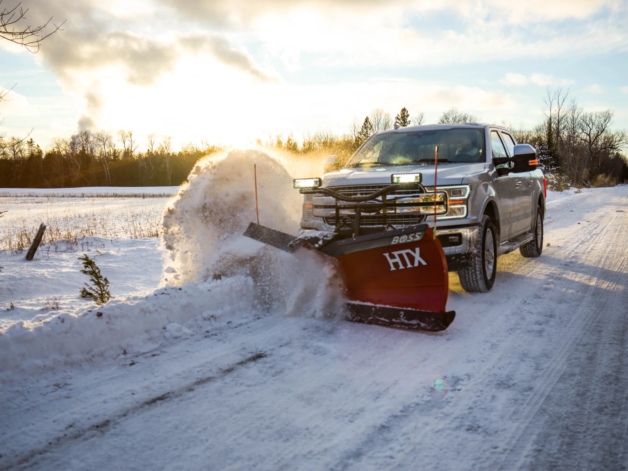 Boss Htx Poly Plow 7 Ft Stb18974 Wide Angle Truck Clearing Road product image