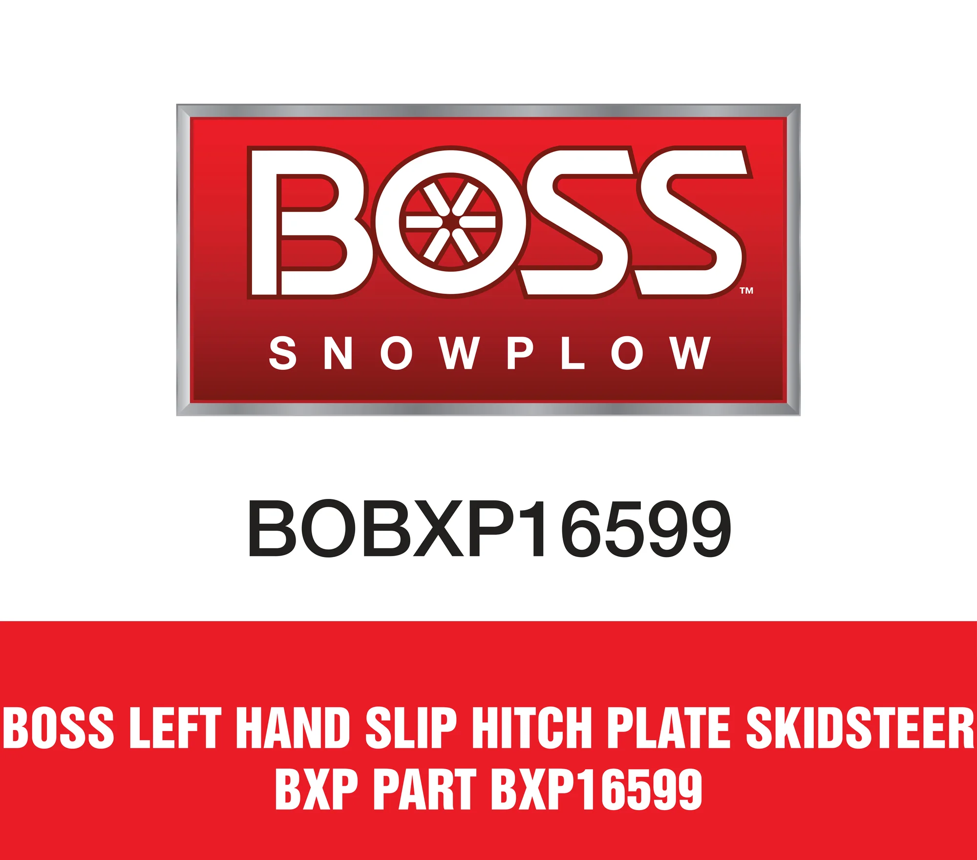 Boss Left Hand Slip Hitch Plate Skidsteer Bxp Part BXP16599