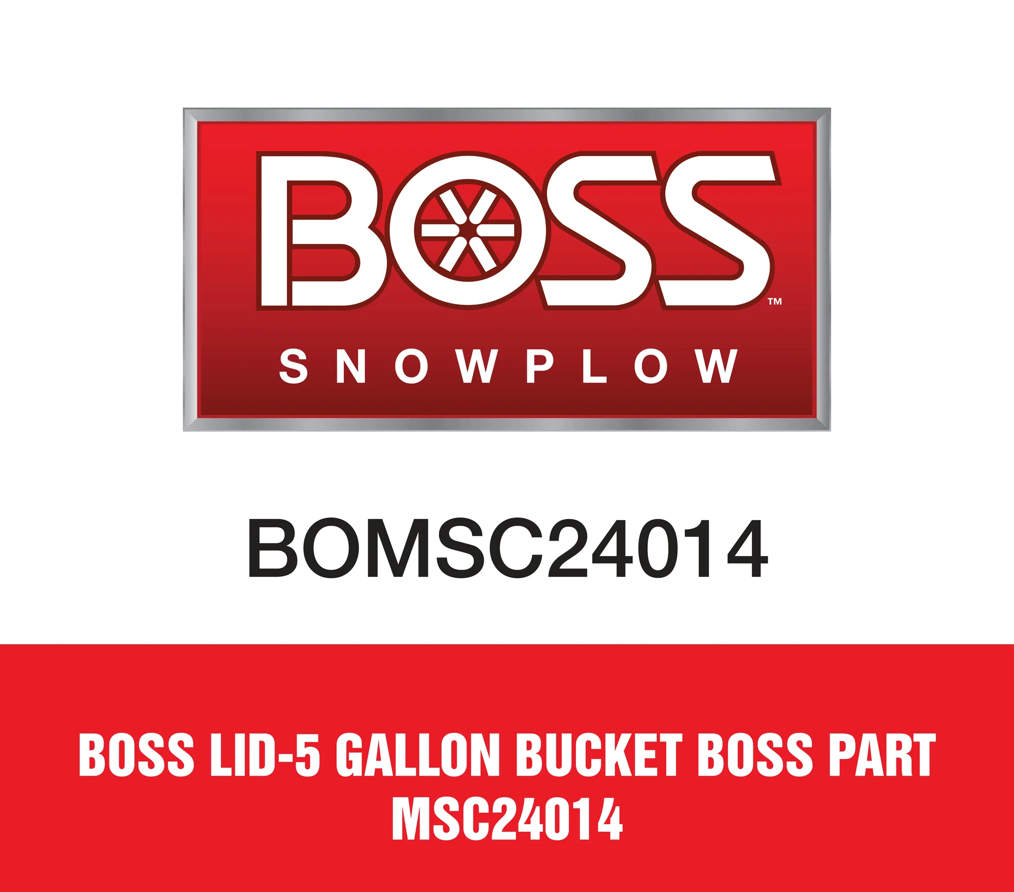 Boss Lid-5 Gallon Bucket Boss Part MSC24014