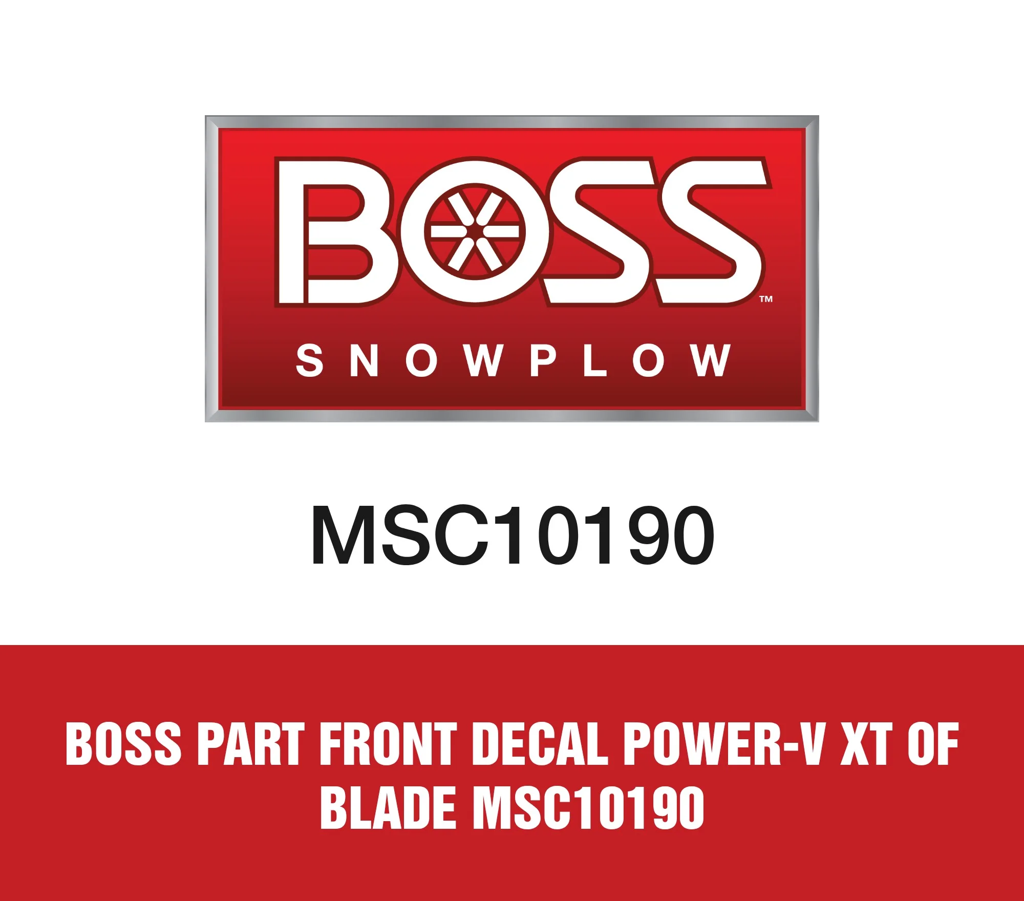 Boss Part Front Decal Power-V Xt Of Blade MSC10190