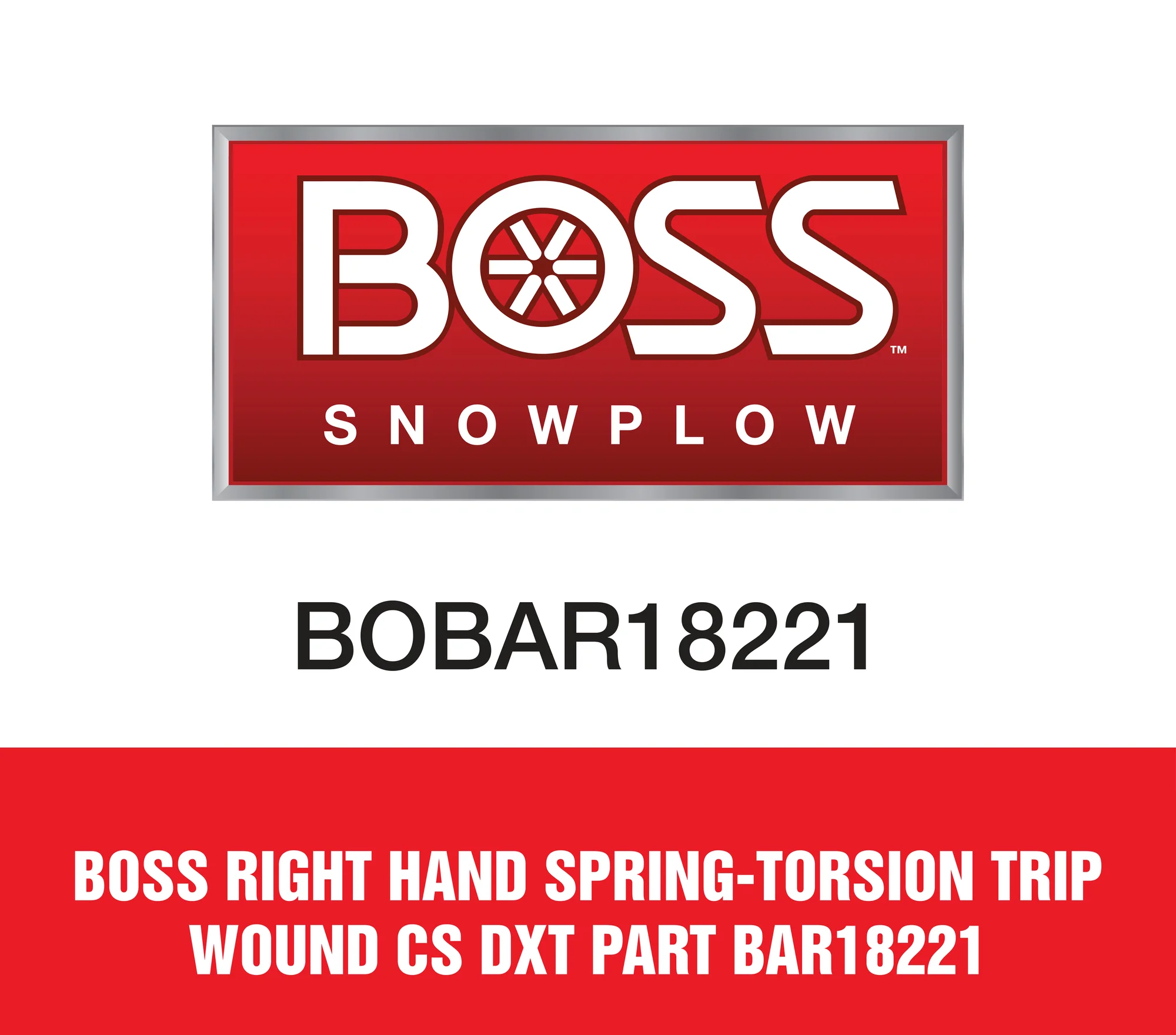 Boss Right Hand Spring-Torsion Trip Wound Cs Dxt Part BAR18221