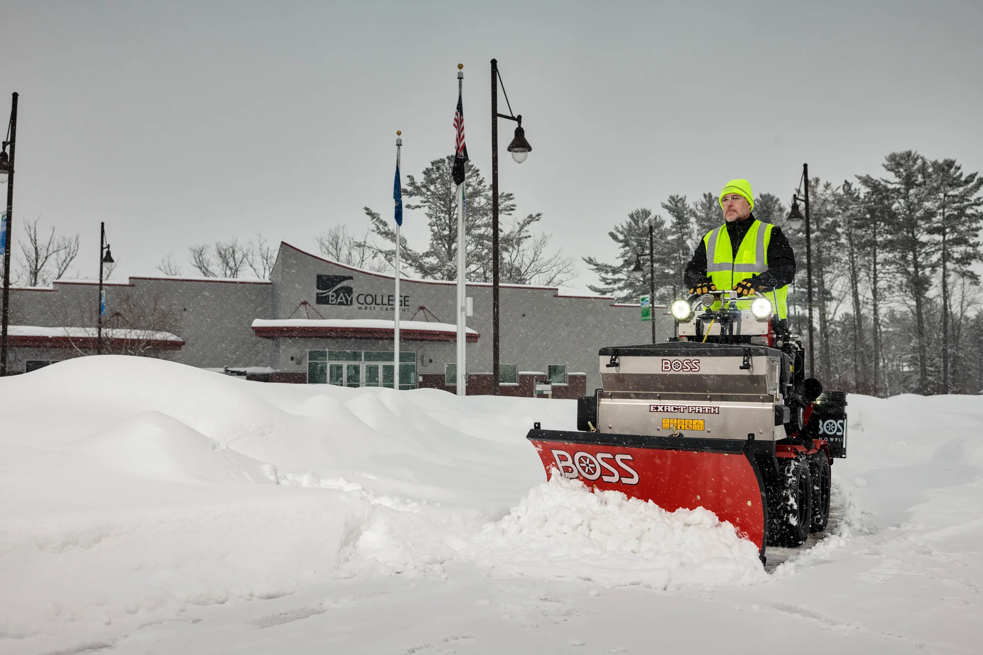 Boss Snowrator 24003 Boss Snowrator 24003 Front View Right Clearing Snow product image