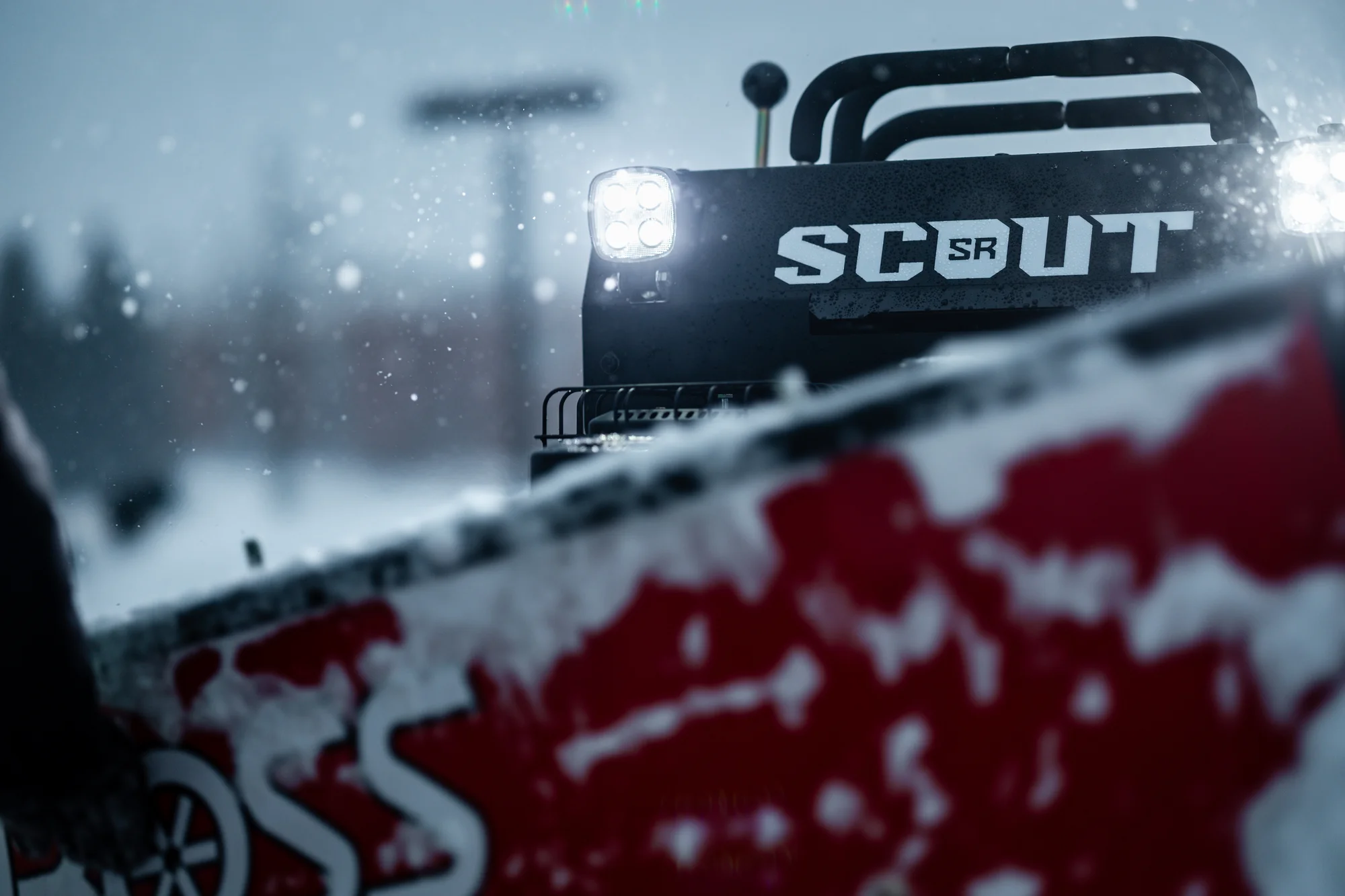 Boss Snowrator Scout Front View Closeup product image