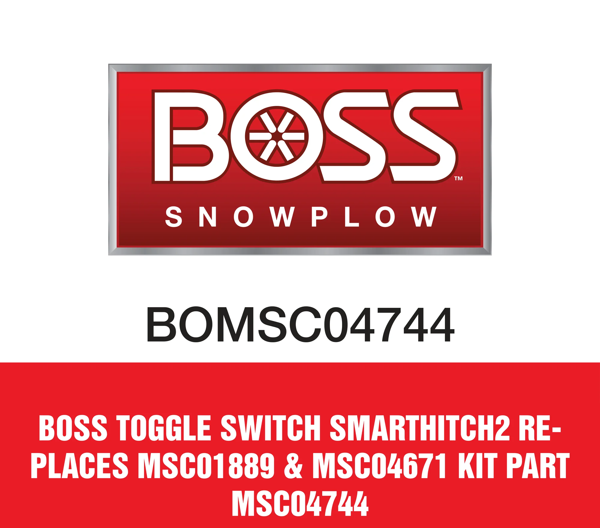 Boss Toggle Switch Smarthitch2 Replaces Msc01889 & Msc04671 Kit Part MSC04744