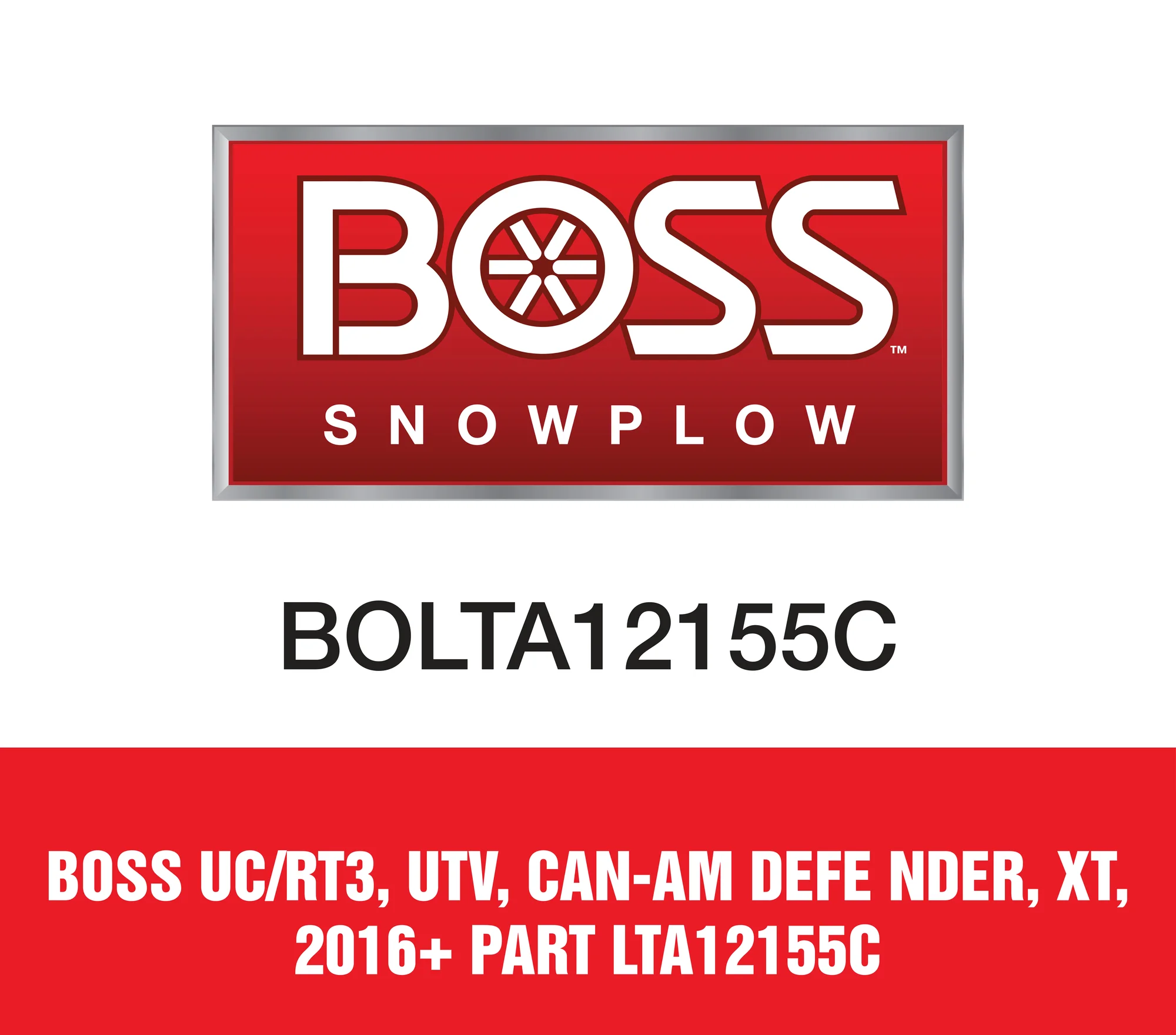 Boss UC/RT3, UTV, CAN-AM DEFE NDER, XT, 2016+ Part LTA12155C
