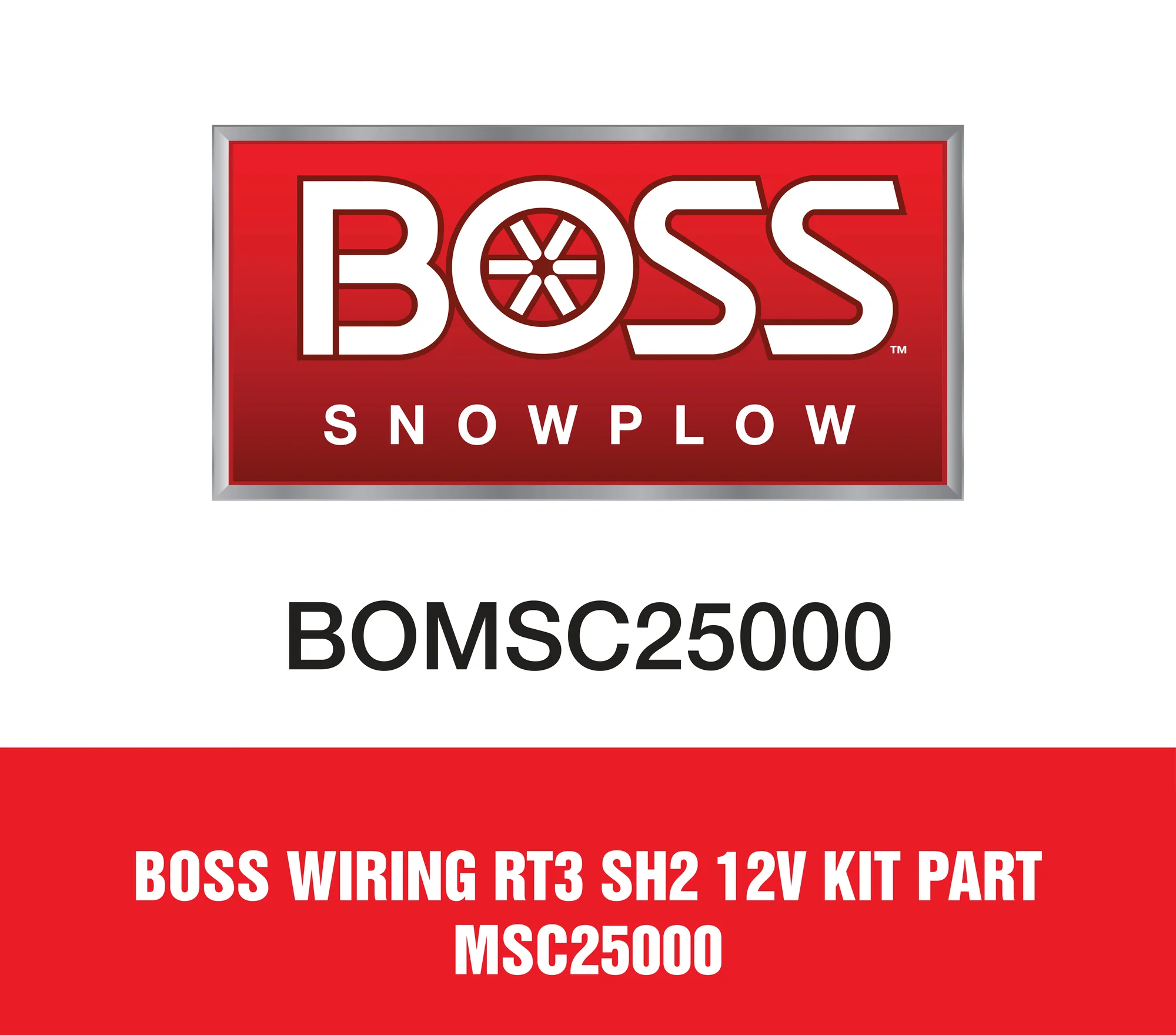 Boss Wiring Rt3 Sh2 12V Kit Part MSC25000