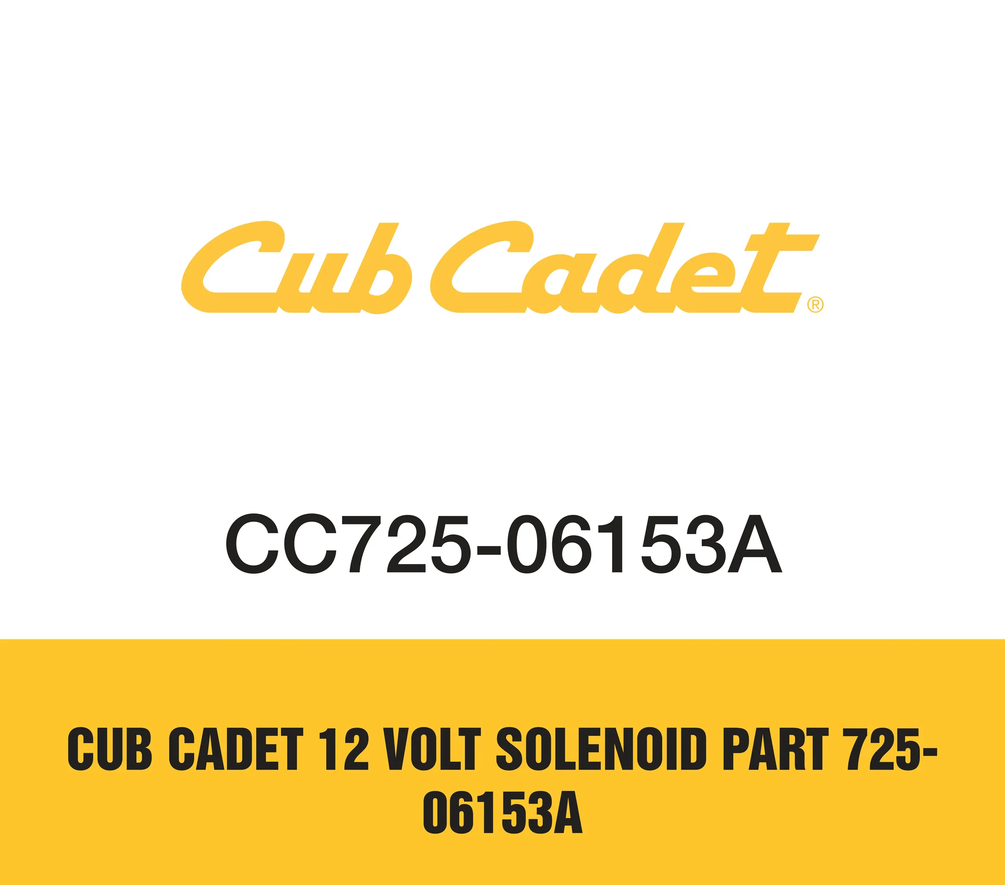 Cub Cadet 12 Volt Solenoid Part 725 06153a