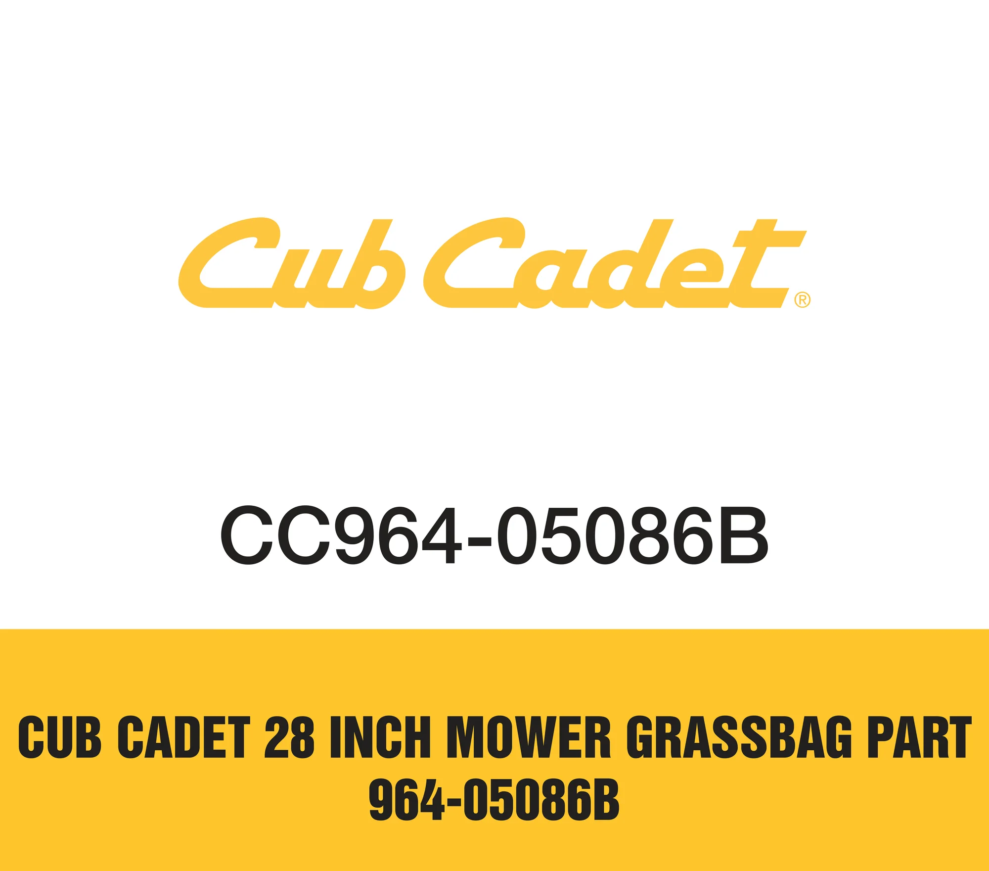Cub Cadet 28 Inch Mower Grassbag Part 964 05086b