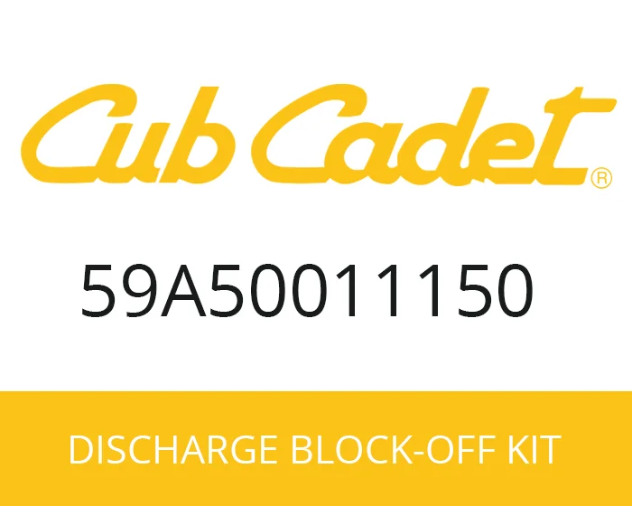 Cub Cadet Discharge Block-Off Kit 59A50011150