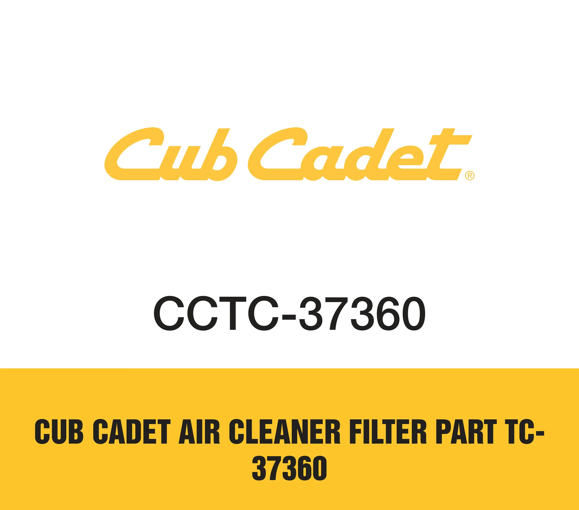 37360 First Cub Cadet TC-37360