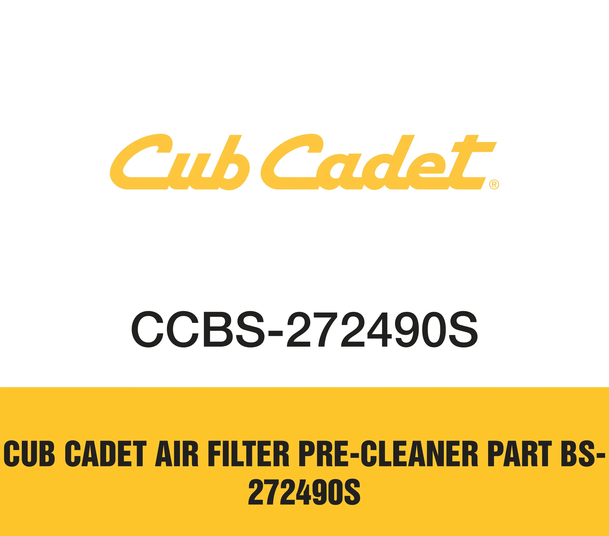 Cub Cadet Air Filter Pre Cleaner Part Bs 272490s