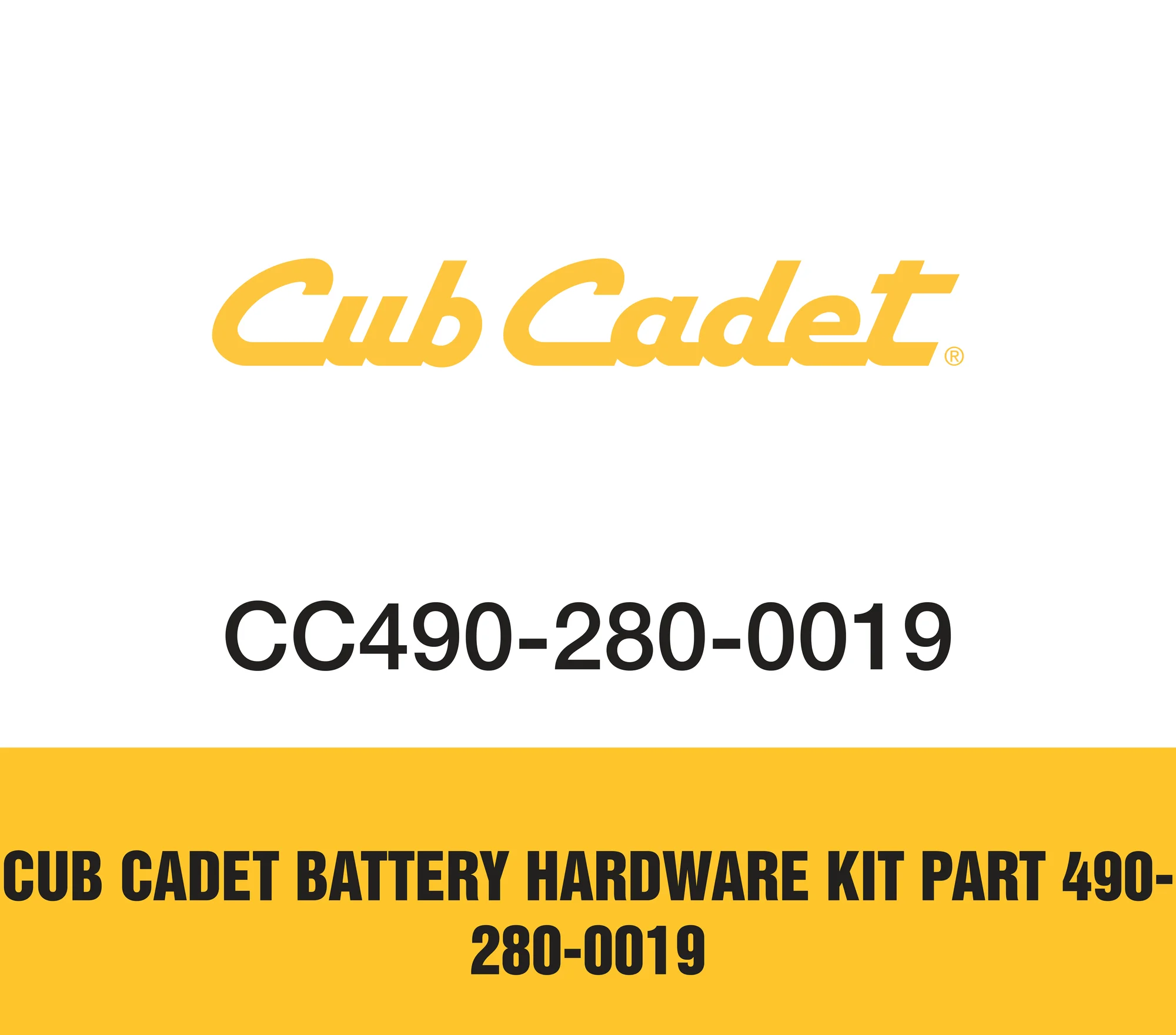 Cub Cadet Battery Hardware Kit Part 490-280-0019