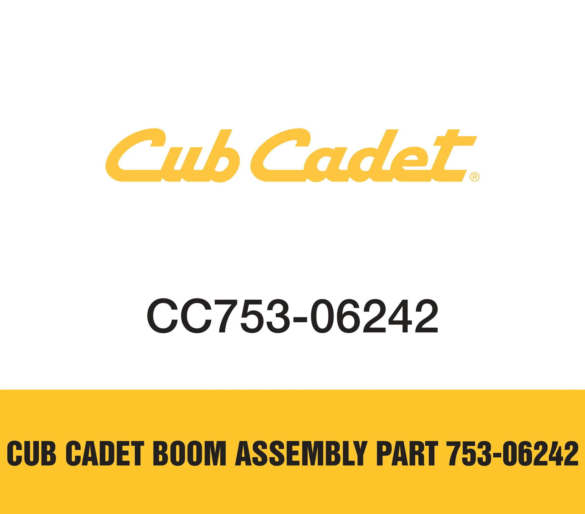 Cub Cadet Boom Assembly Part 753-06242