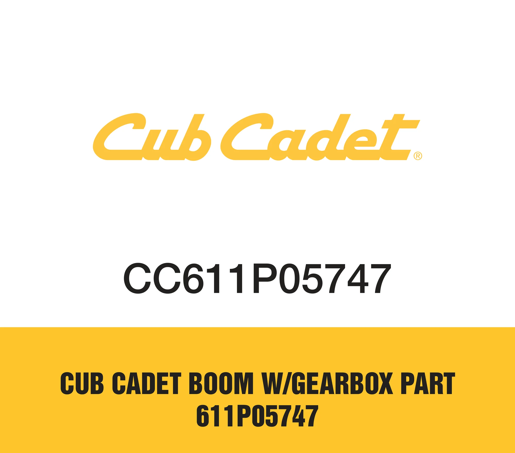 Cub Cadet Boom W/gearbox Part 611P05747