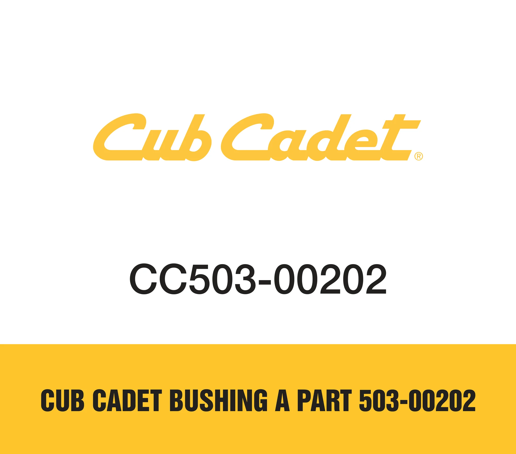 Cub Cadet Bushing A Part 503-00202