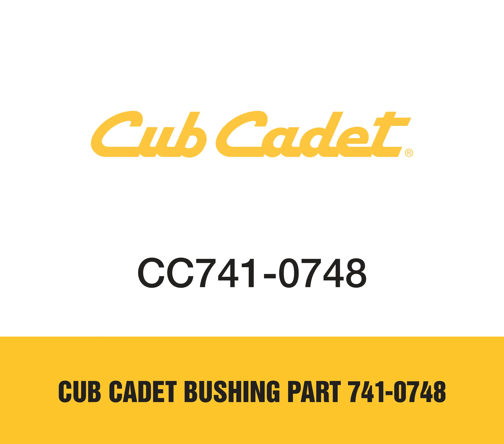 Cub Cadet Bushing Part 741-0748