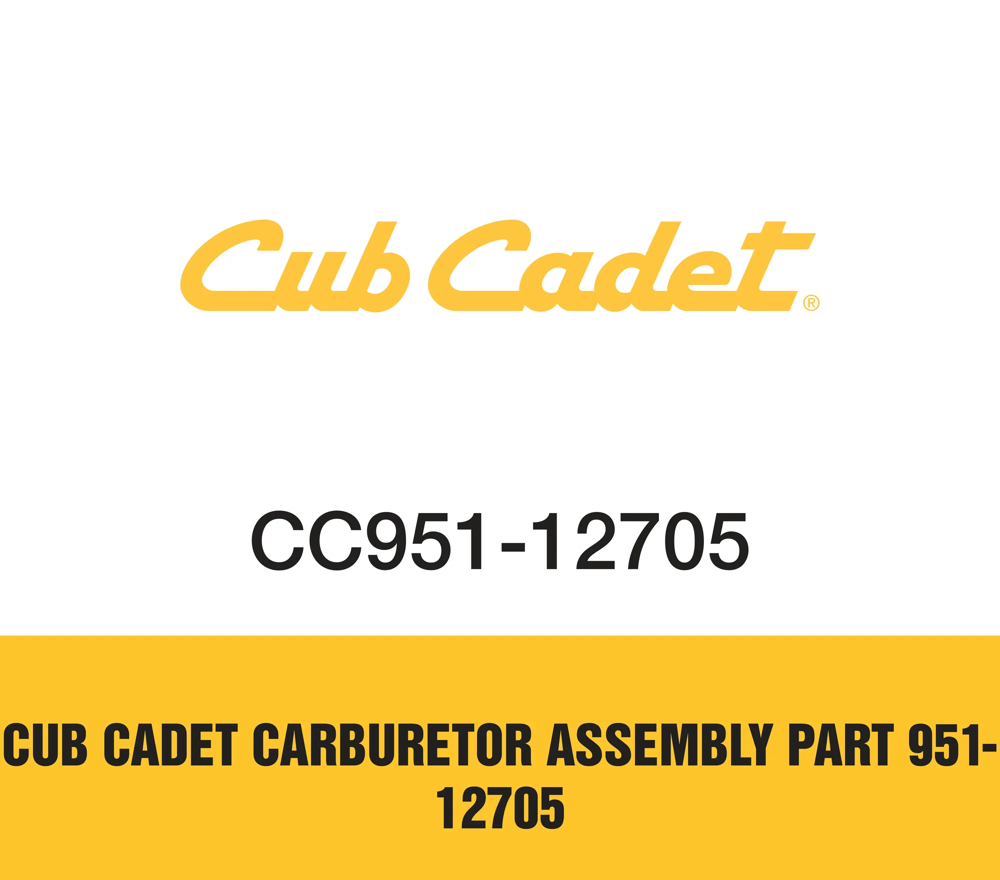 Cub Cadet Carburetor Assembly Part 951-12705
