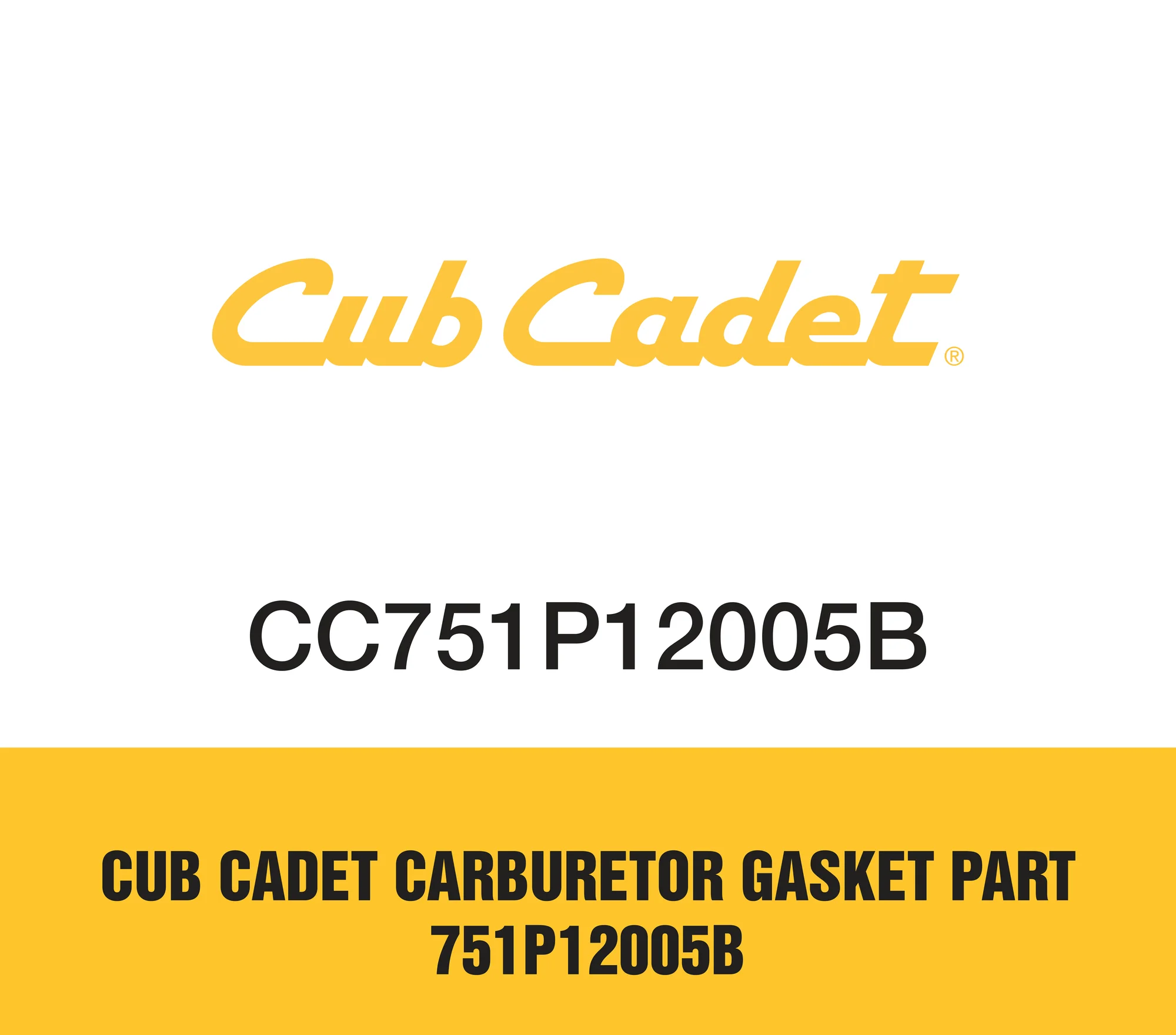 Cub Cadet Carburetor Gasket Part 751P12005B Cub Cadet Carburetor Gasket Part 751p12005b