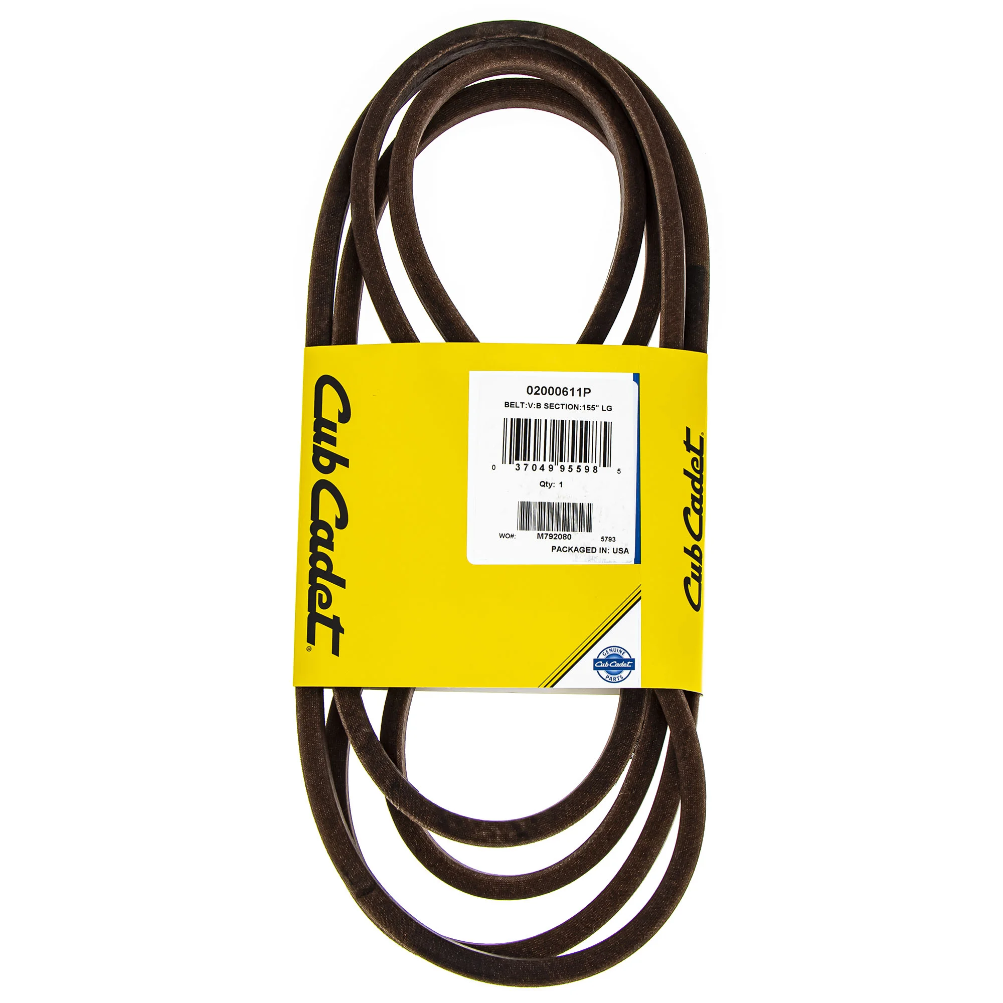 Cub Cadet PTO Drive V-Belt 72 inch Deck Part 02000611P