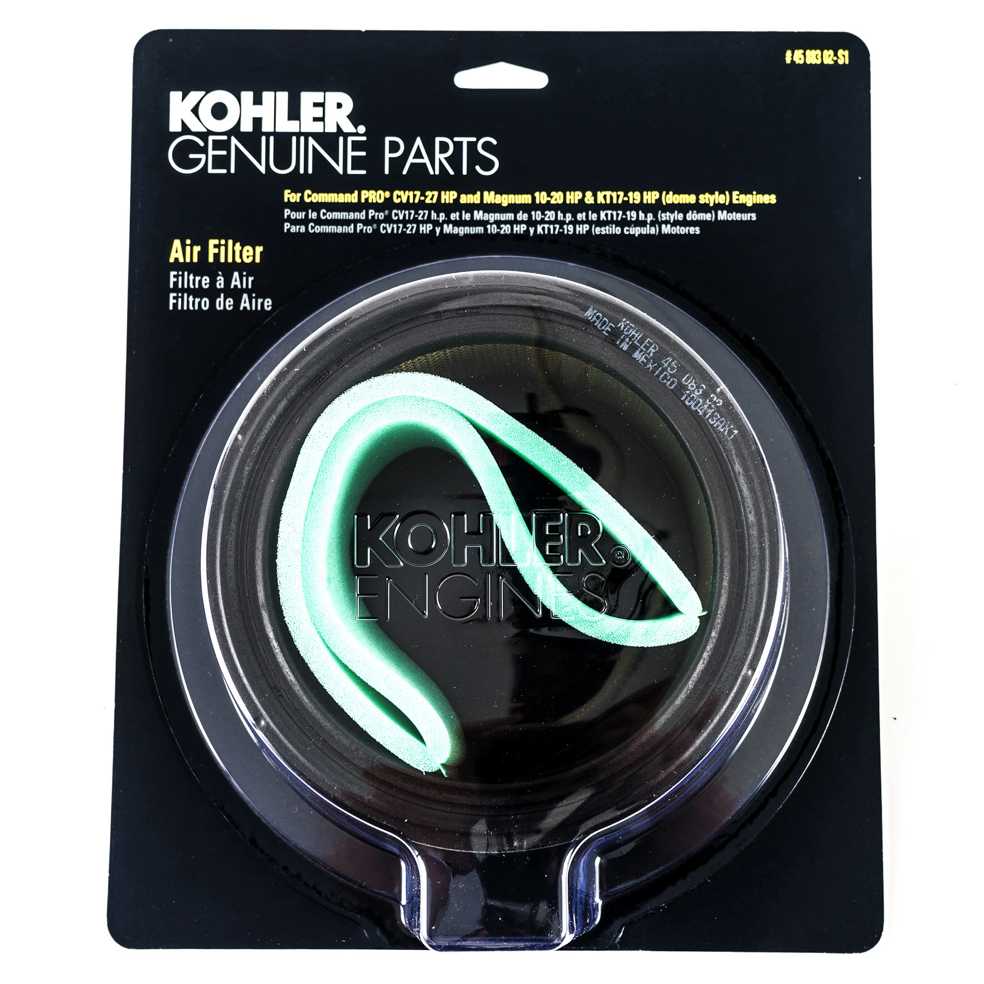 Cub Cadet Kohler Air Filter Pre-Cleaner Kit Part 4588302S1C