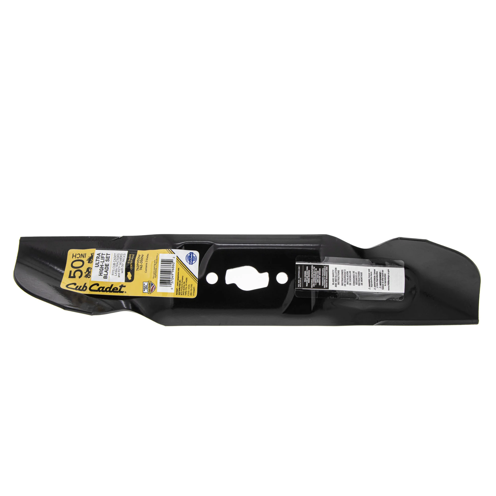 Cub Cadet Ultra High-Lift Blade Set 50 inch Deck Part 490-110-C193