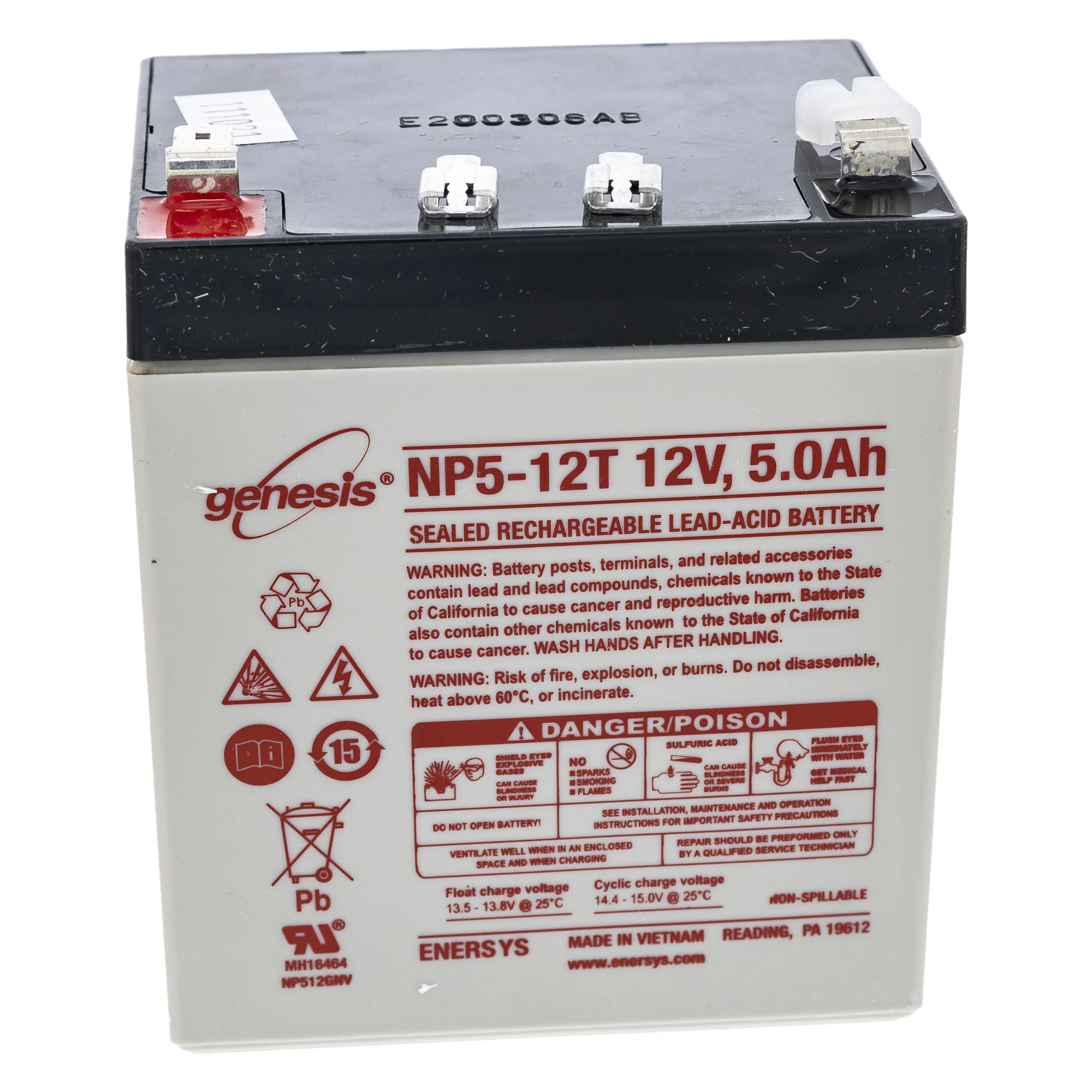 Cub Cadet 12V Battery Part 725P04903