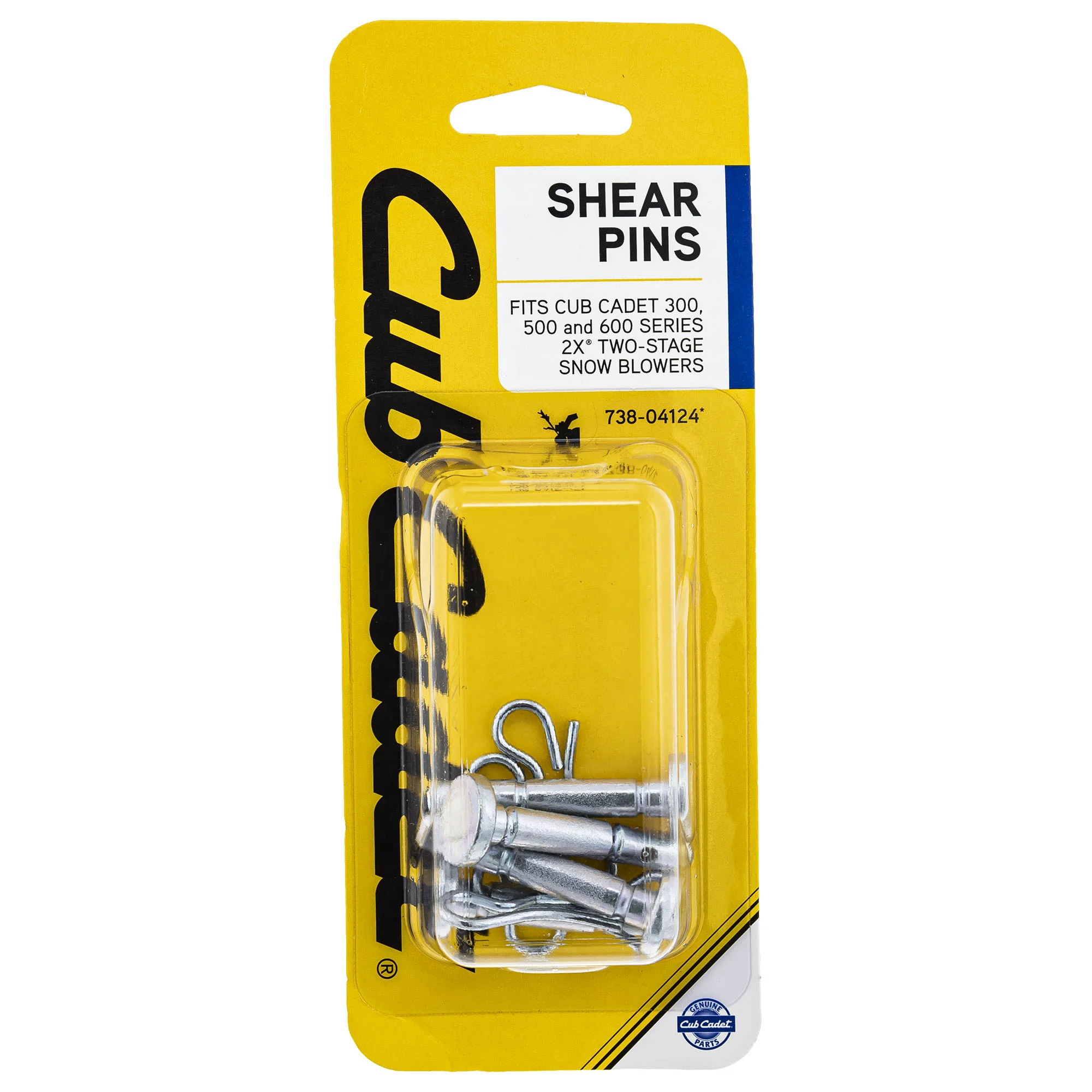 Cub Cadet Parts Shear Pins OEM-738-04124