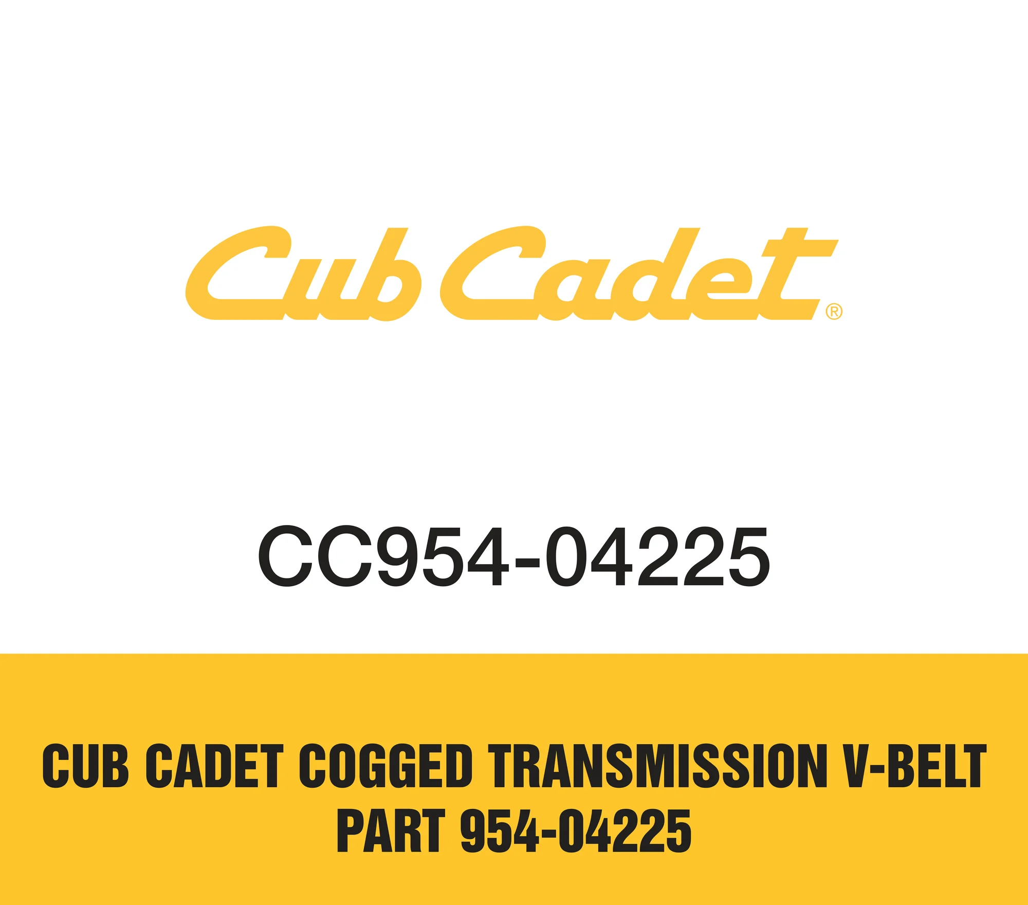 Cub Cadet Cogged Transmission V-Belt Part 954-04225