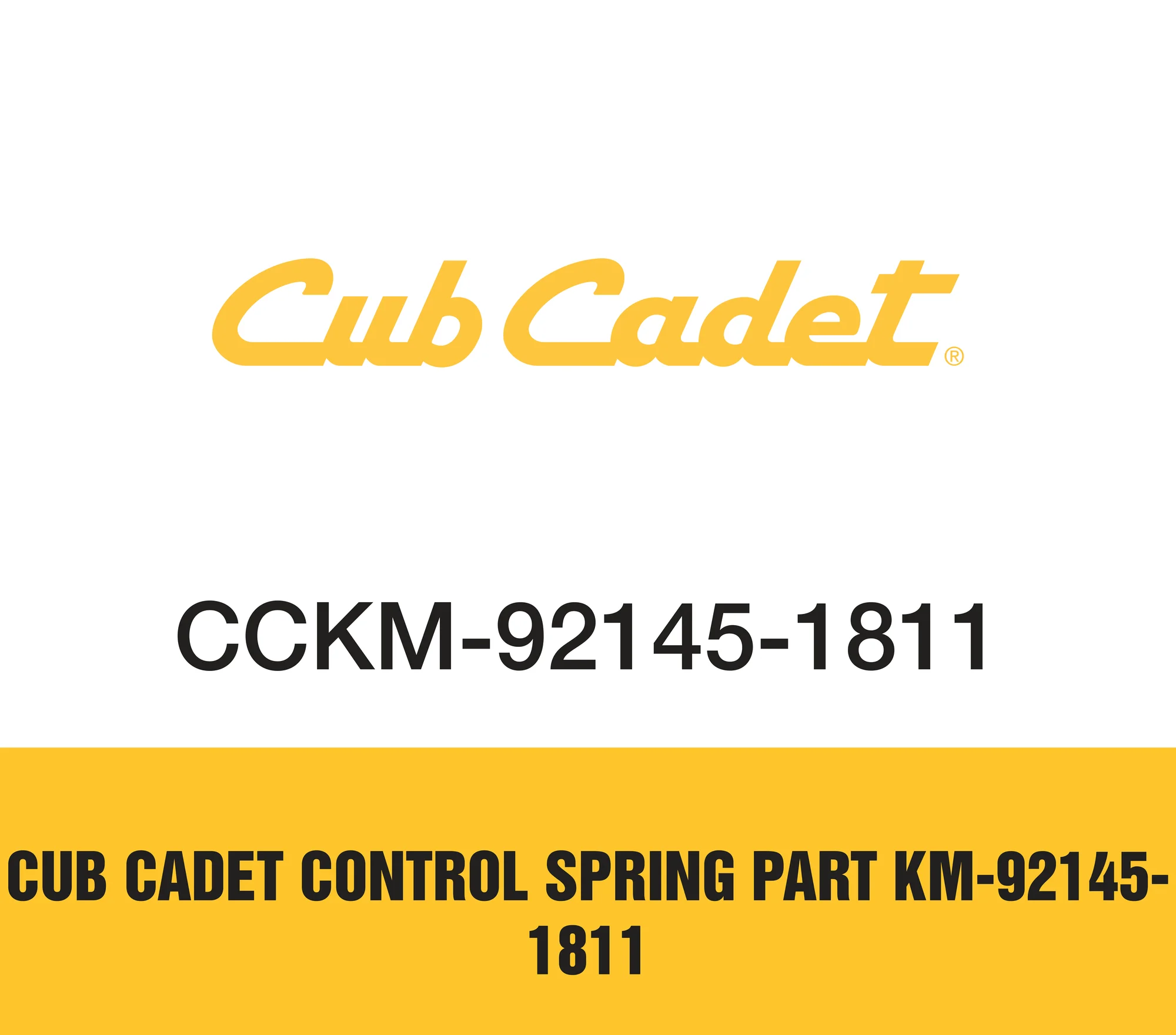 Cub Cadet Control Spring Part KM-92145-1811