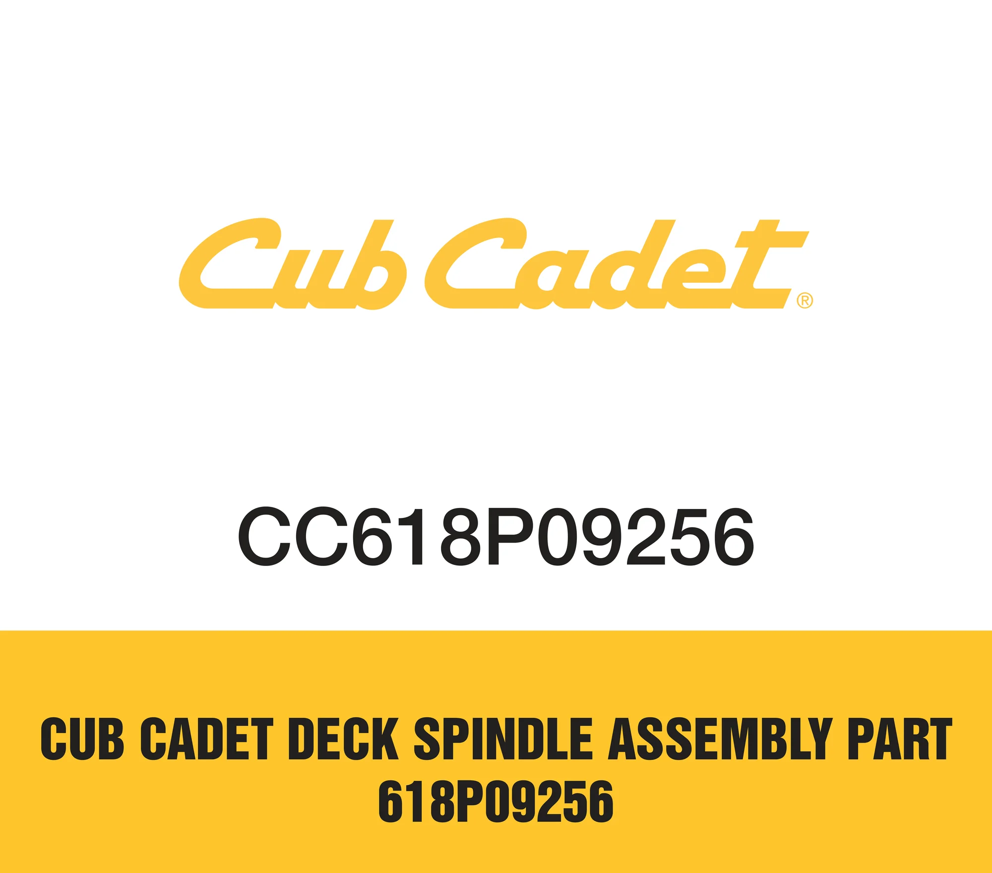 Cub Cadet Deck Spindle Assembly Part 618P09256 Cub Cadet Deck Spindle Assembly Part 618p09256